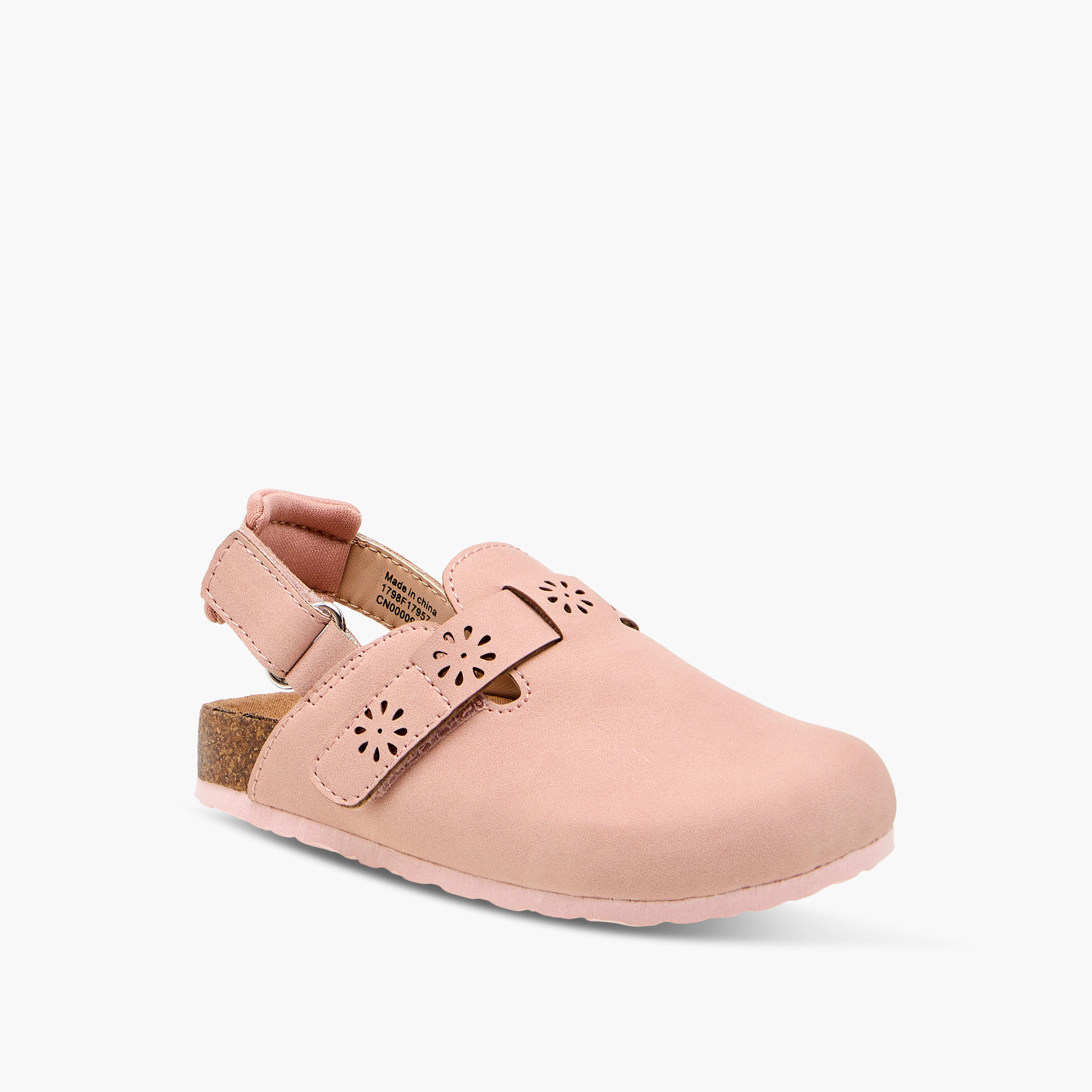 صندل بشريط إغلاق لاصق وتفاصيل مفرغة من جونيورز-girls-shoes-sandals-image-2
