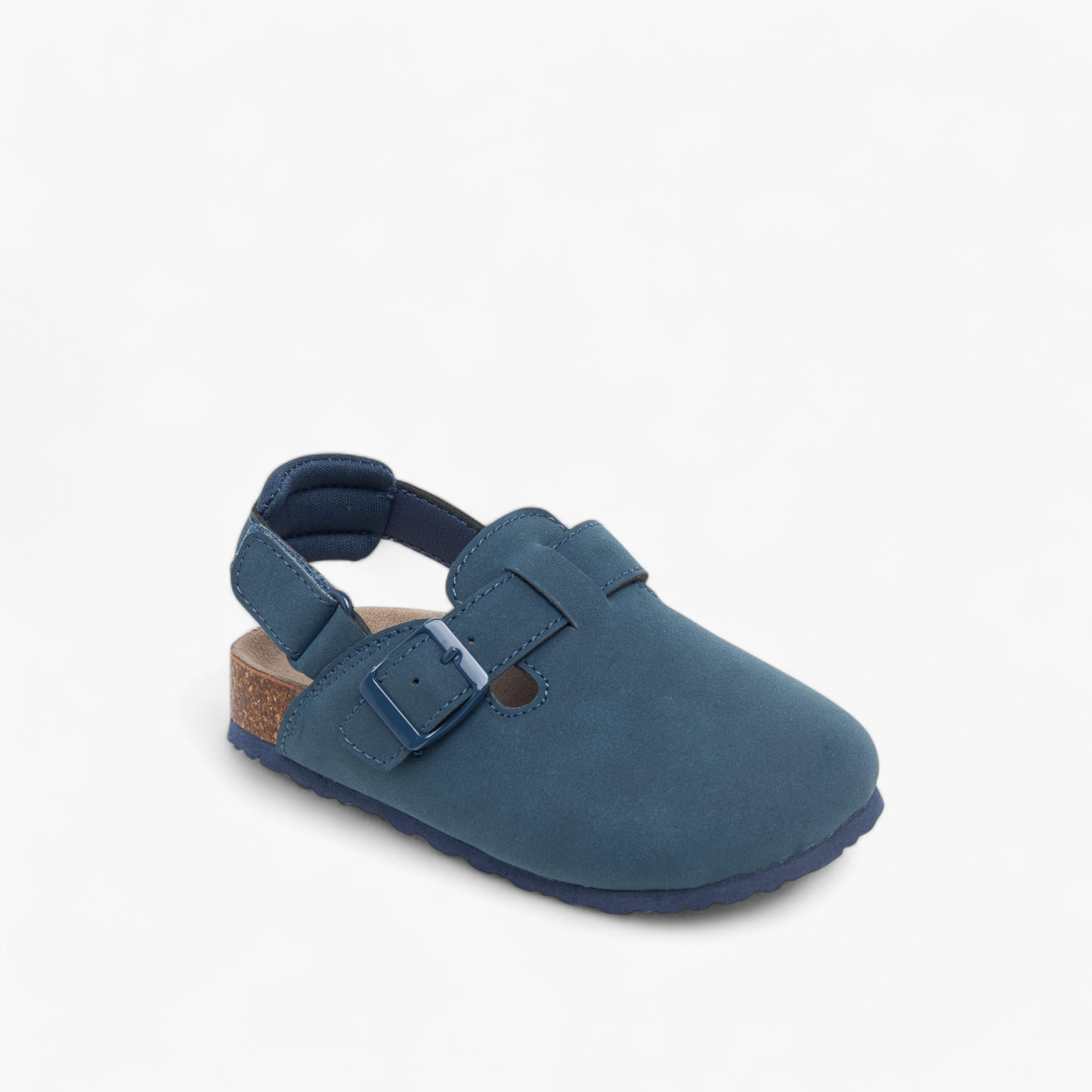 Juniors Solid Sandals with Hook and Loop Closure-boys-shoes-sandals-image-2