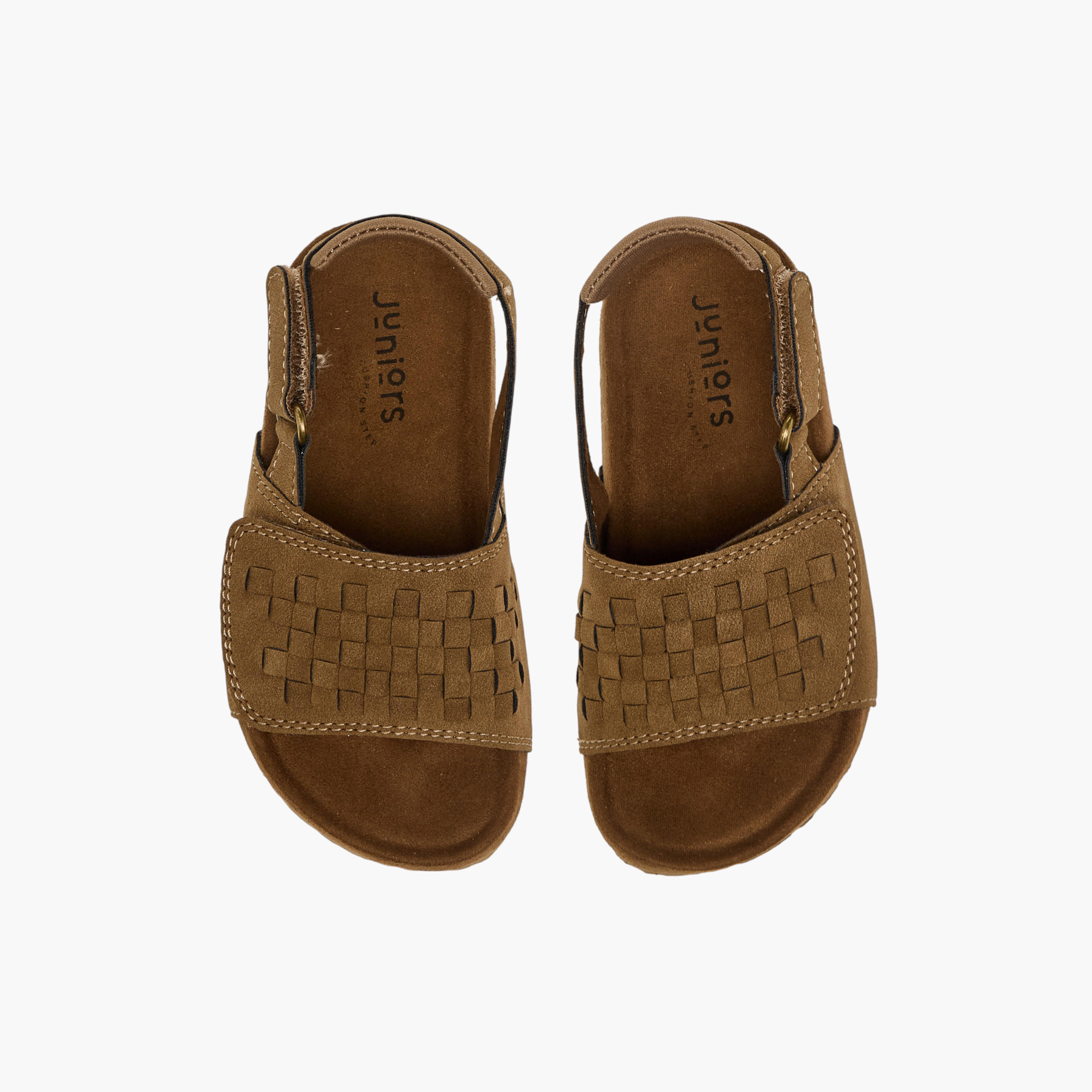 Juniors Boys Weave Detail Hook & Loop Sandals-boys-shoes-sandals-image-1
