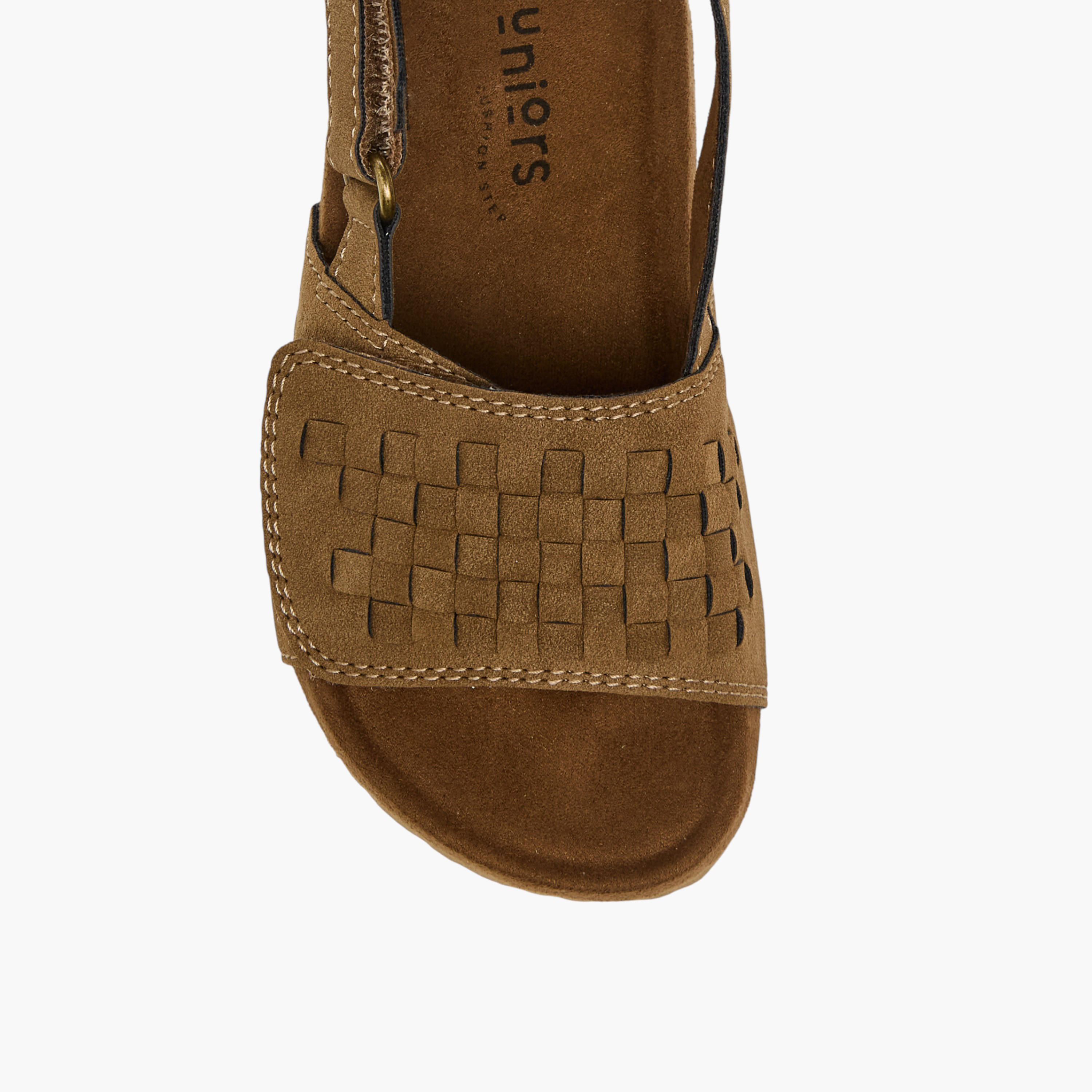 Juniors Boys Weave Detail Hook & Loop Sandals-boys-shoes-sandals-image-3