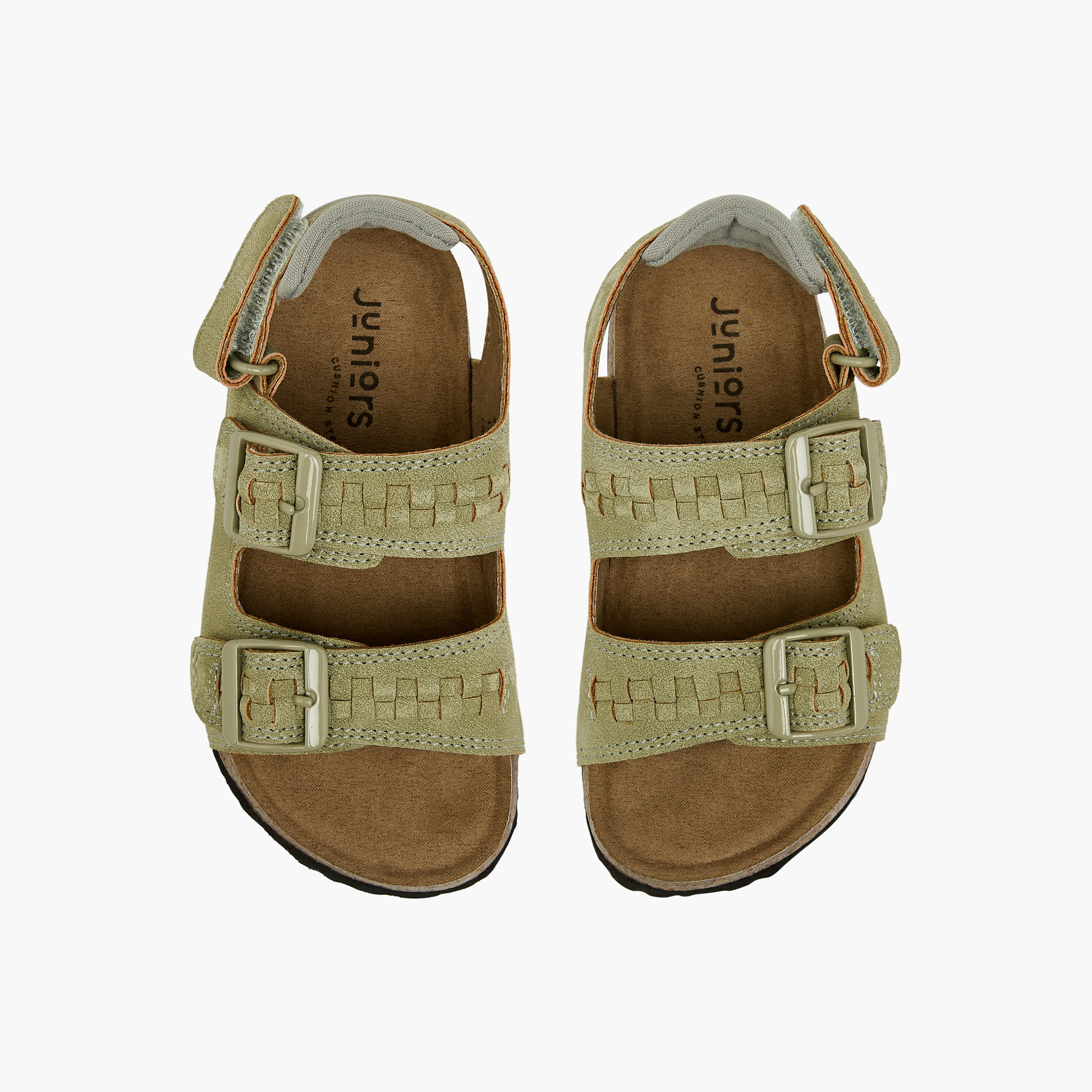 Juniors Boys Buckle Detail Hook & Loop Sandals-boys-shoes-sandals-image-1