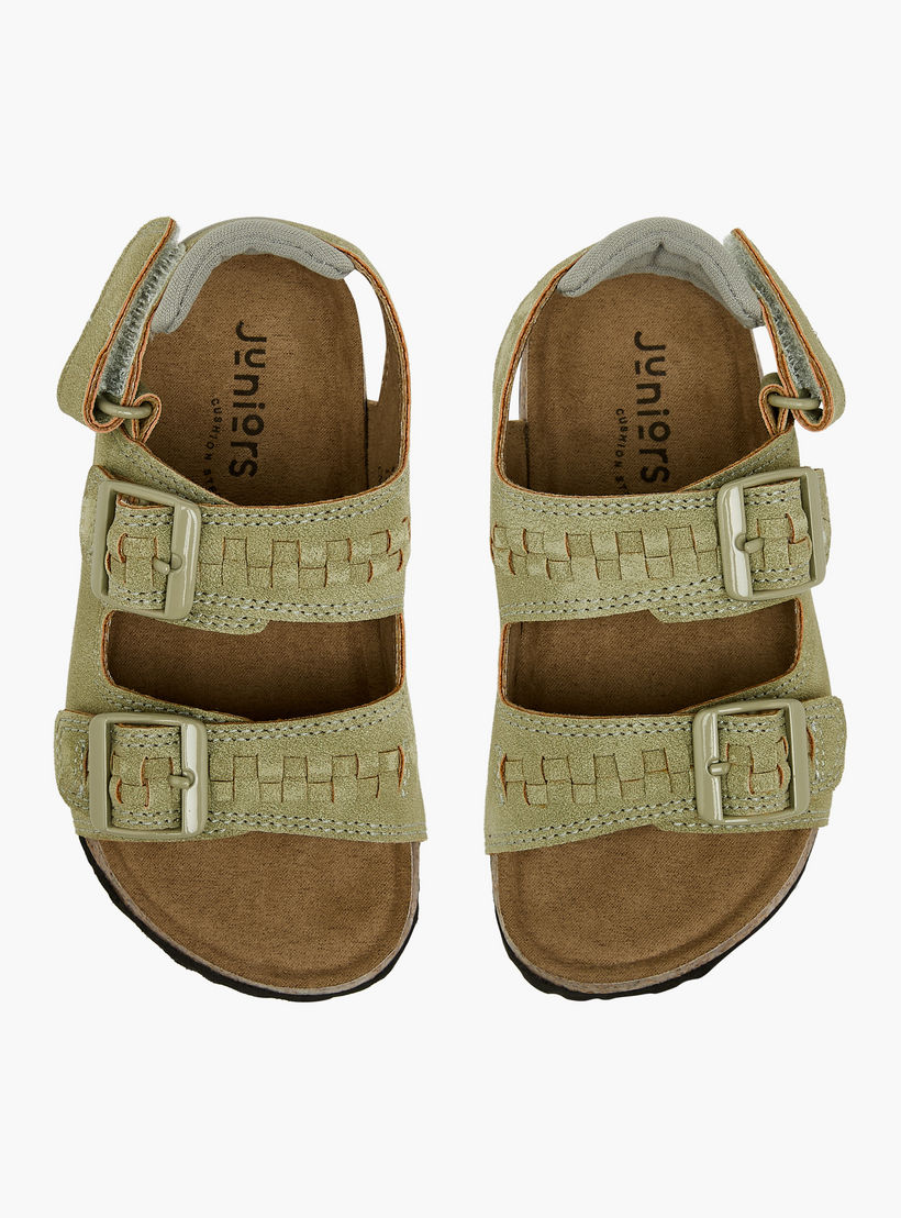 Juniors Boys Buckle Detail Hook & Loop Sandals-boys-shoes-sandals-image-1
