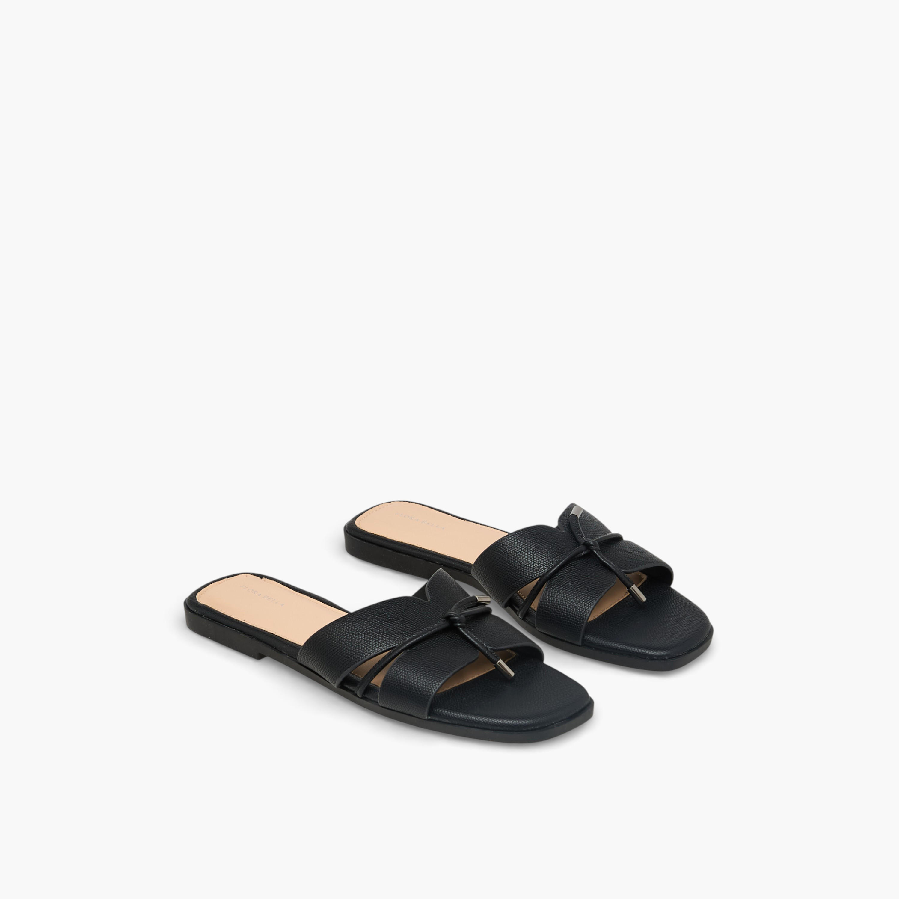 Flora Bella Women Tassels Accent Slide Sandals-women-shoes-flats-sandals-image-1