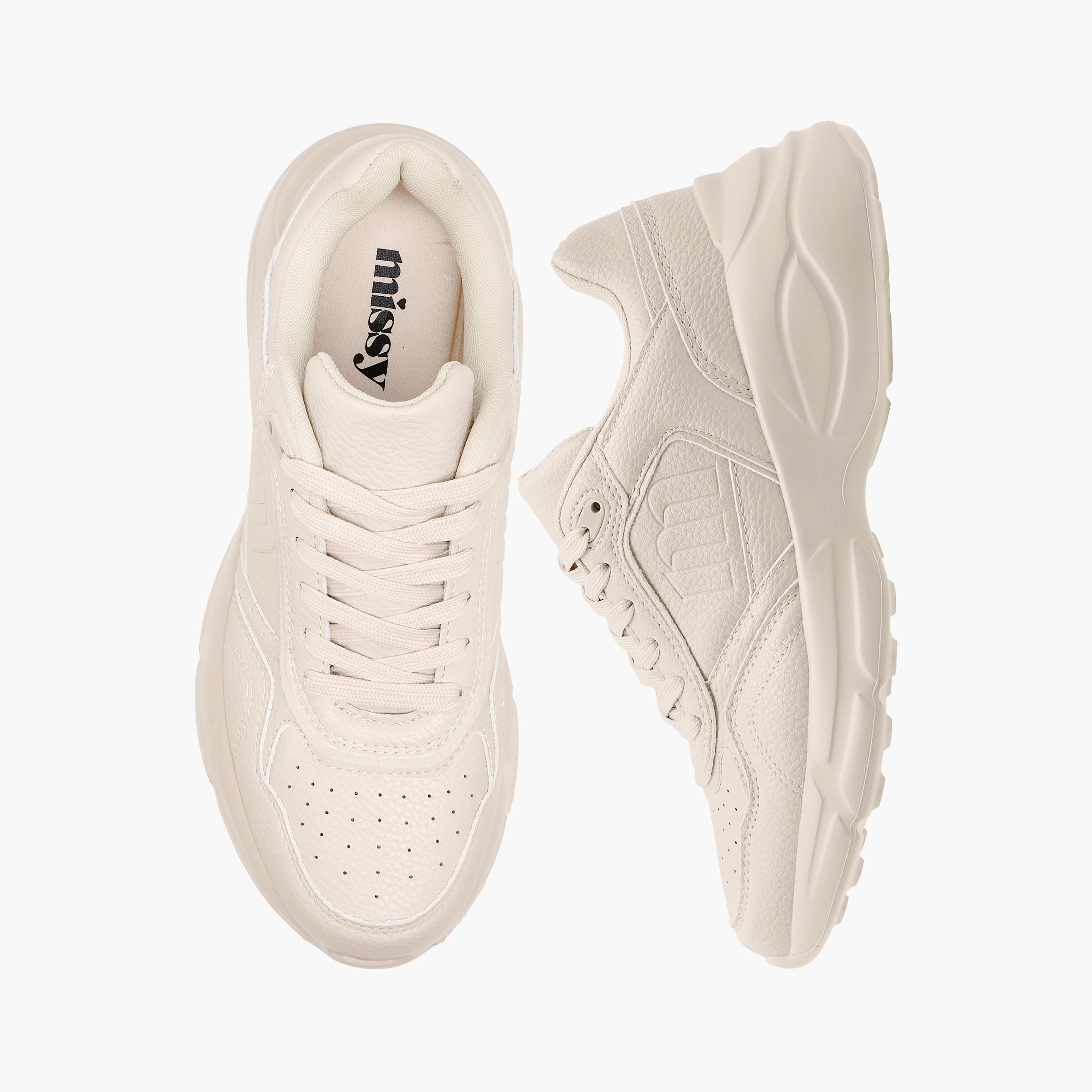 Missy Monogram Embossed Sneakers with Lace-Up Closure-women-shoes-sneakers-image-1