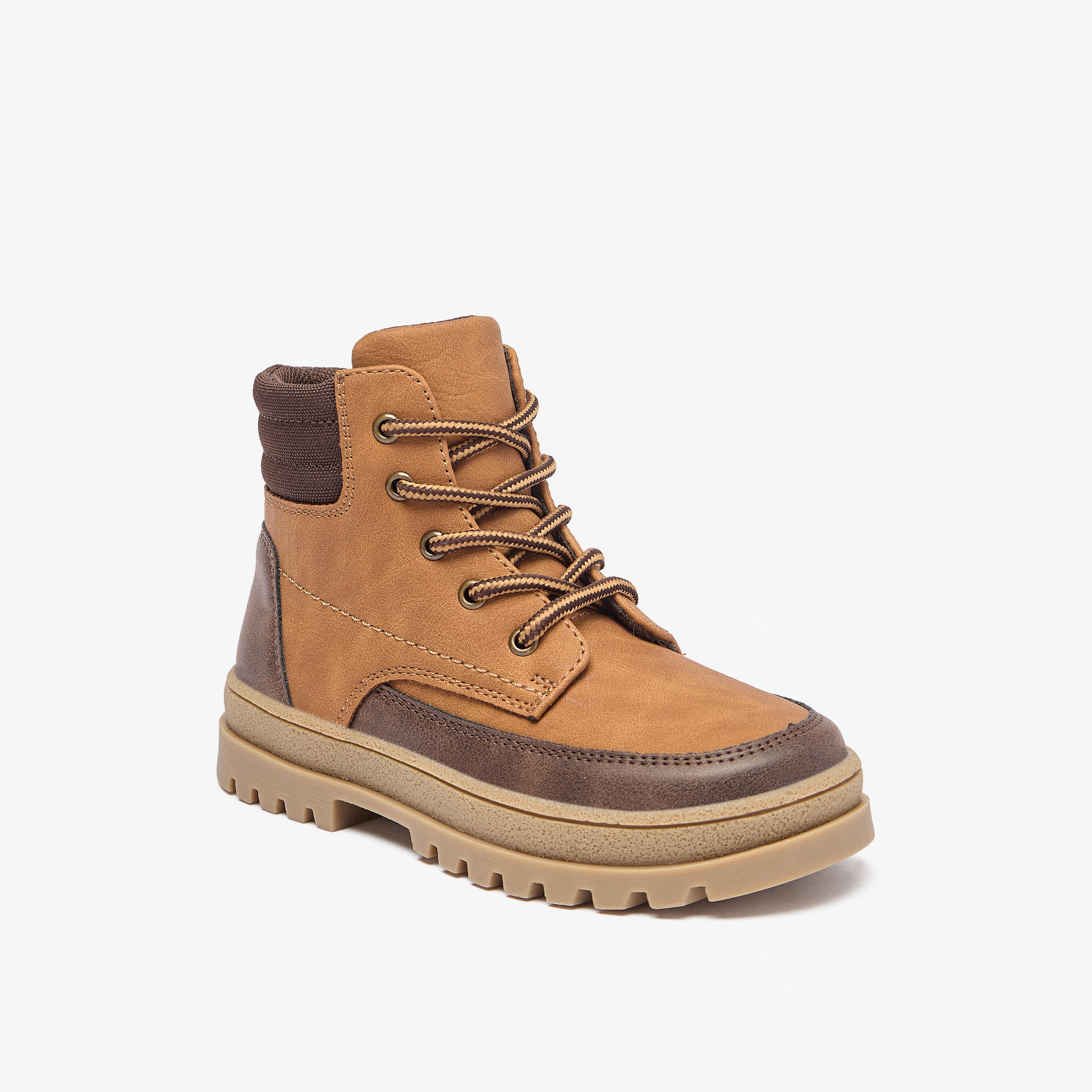 بوت بكاحل منخفض وألواح ورباط وسحّاب إغلاق من جونيورز-boys-shoes-boots-image-1