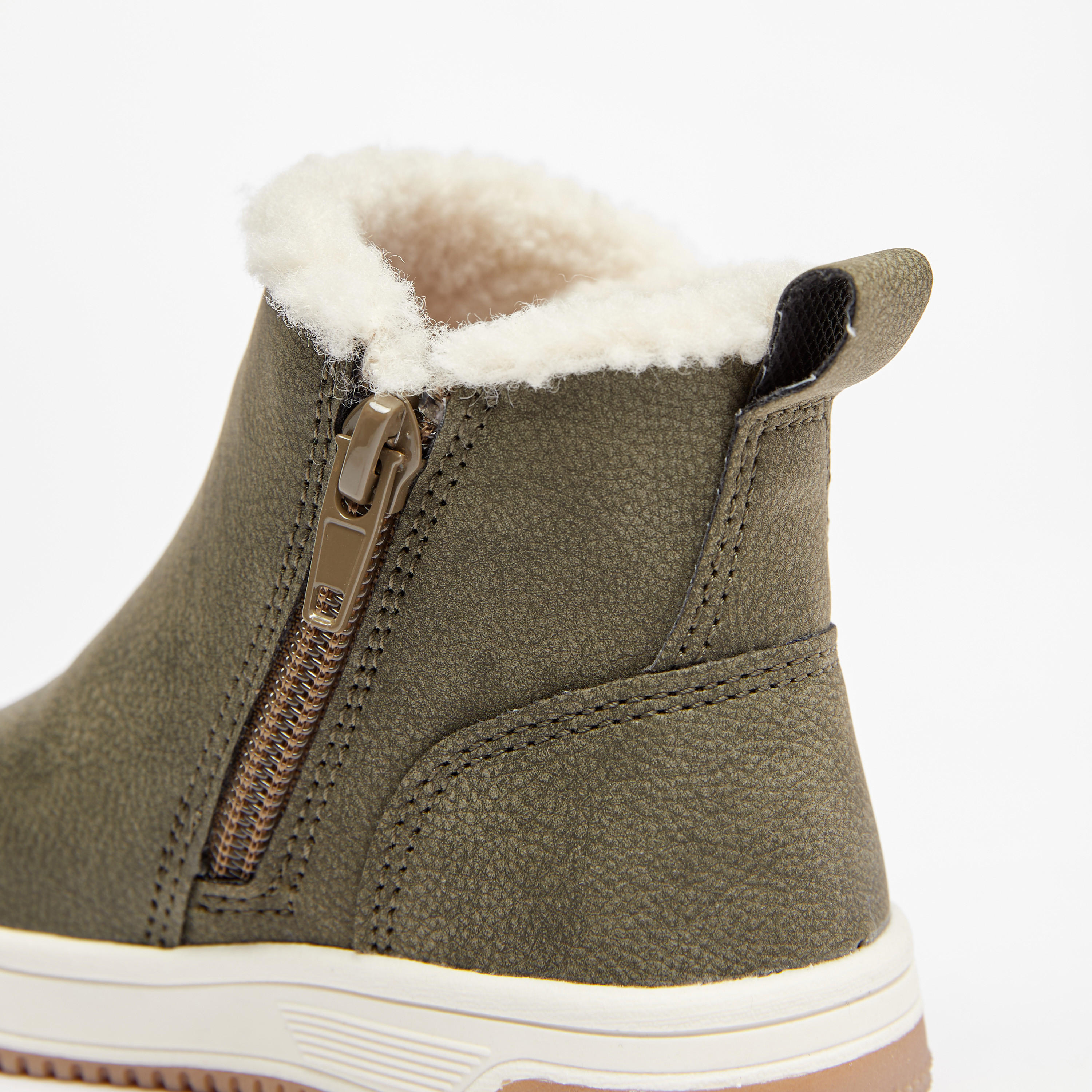 Juniors Solid Ankle Length Boots with Zip Closure and Pull Tabs-boys-shoes-boots-image-5