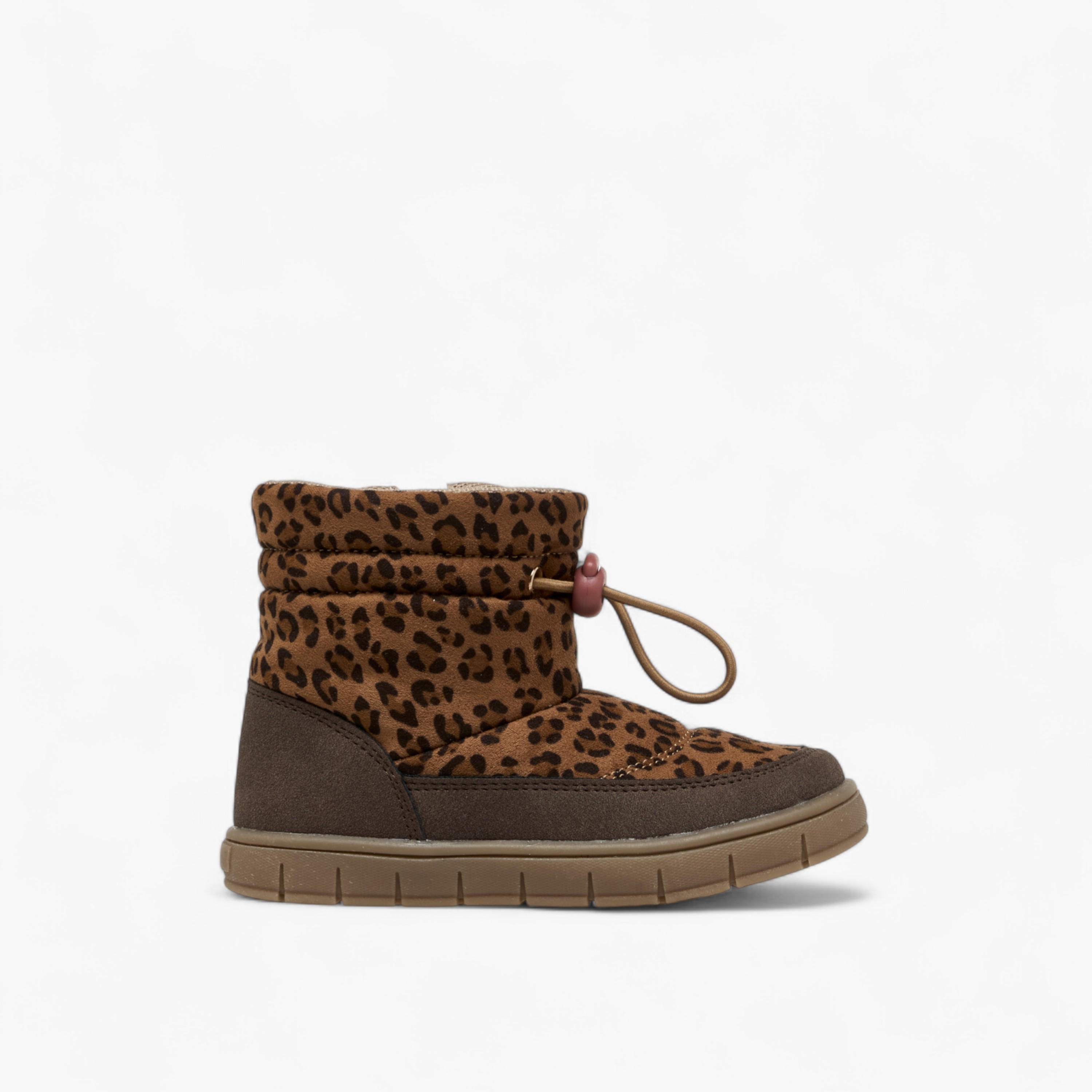 Barefeet Animal Print Ankle Boots with Zip Closure-girls-shoes-boots-image-3