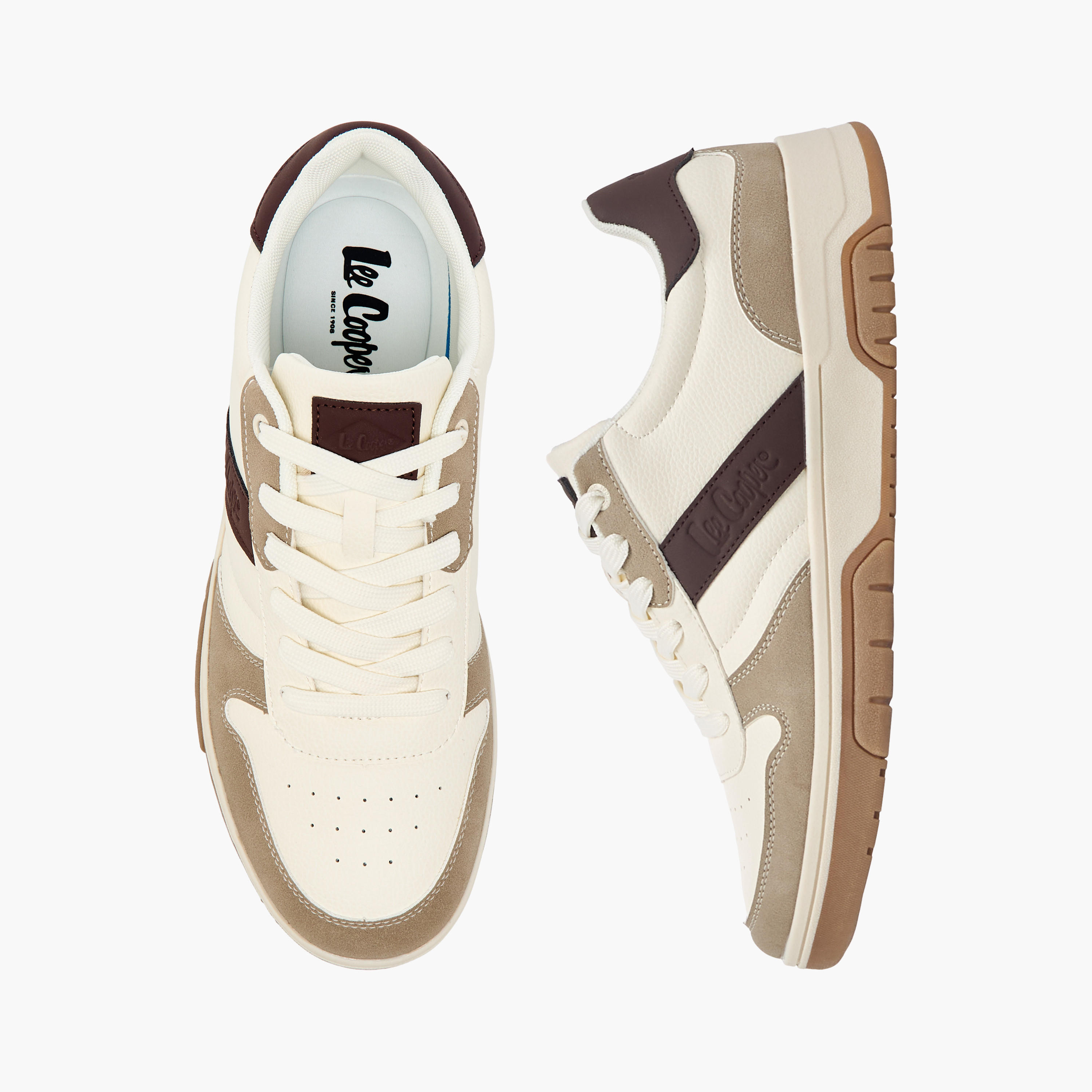 حذاء سنيكرز بألواح ورباط إغلاق للرجال من لي كوبر-men-shoes-sneakers-image-1