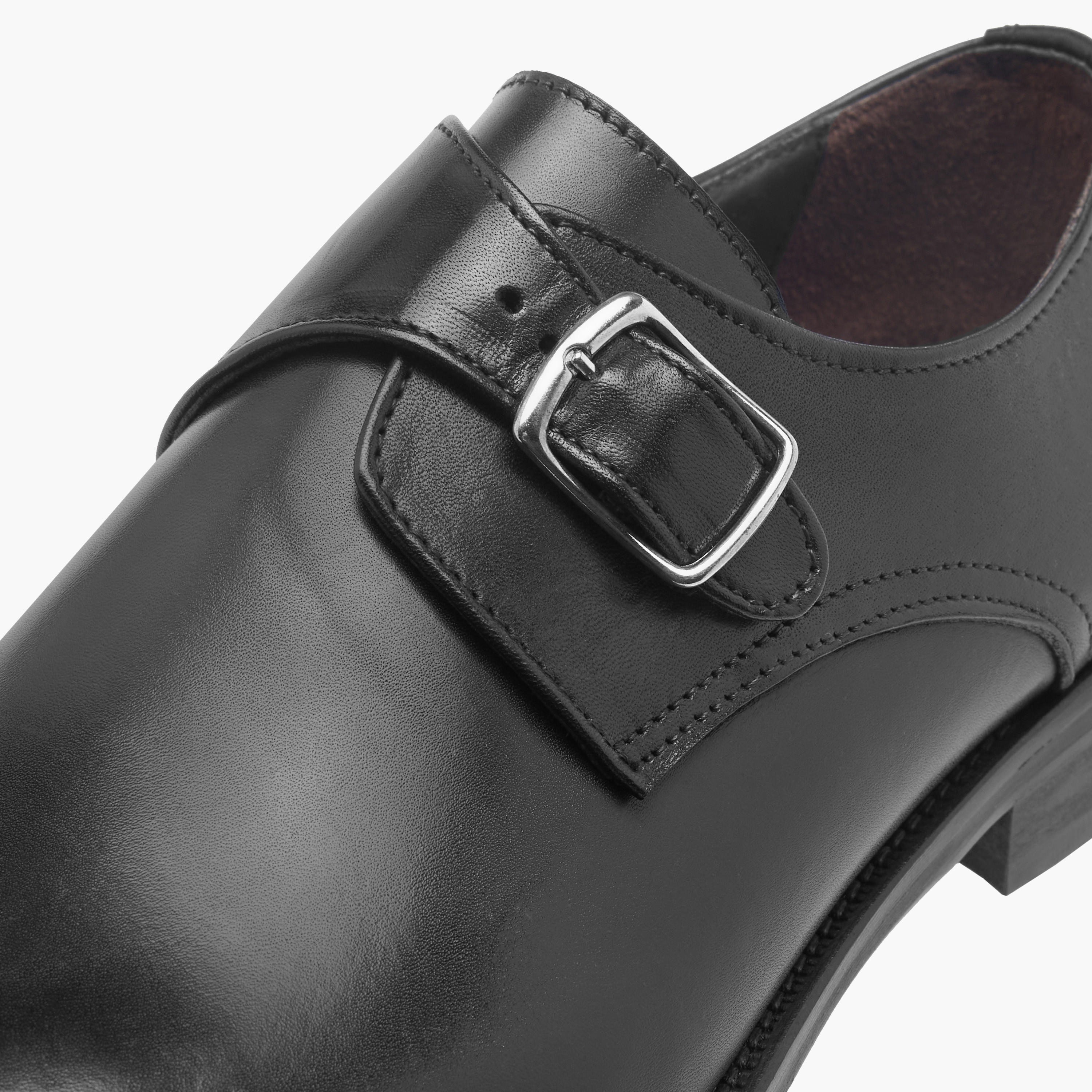 Duchini Men's Solid Slip-On Monk Shoes-men-shoes-formalshoes-image-4