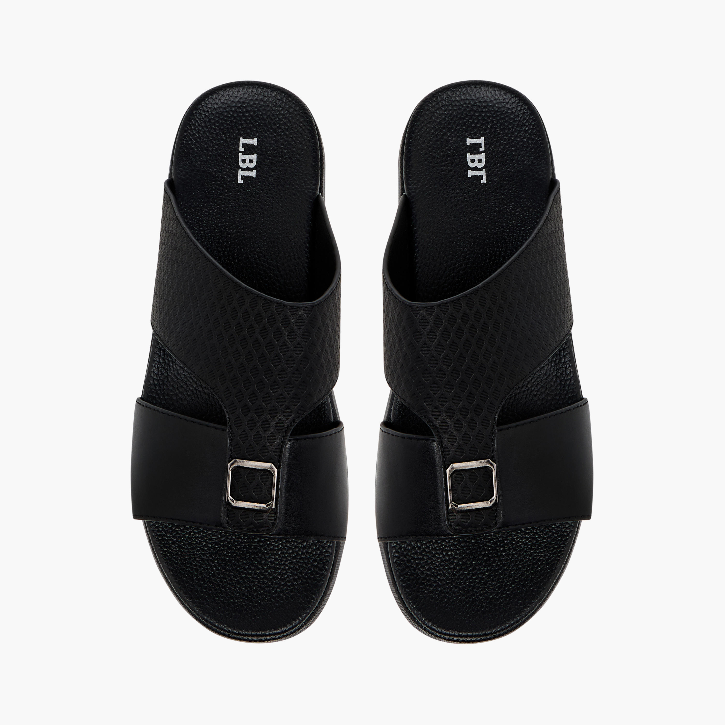LBL by Shoexpress Textured Slip-On Comfort Sandals with Metallic Detail-men-shoes-sandals-image-1