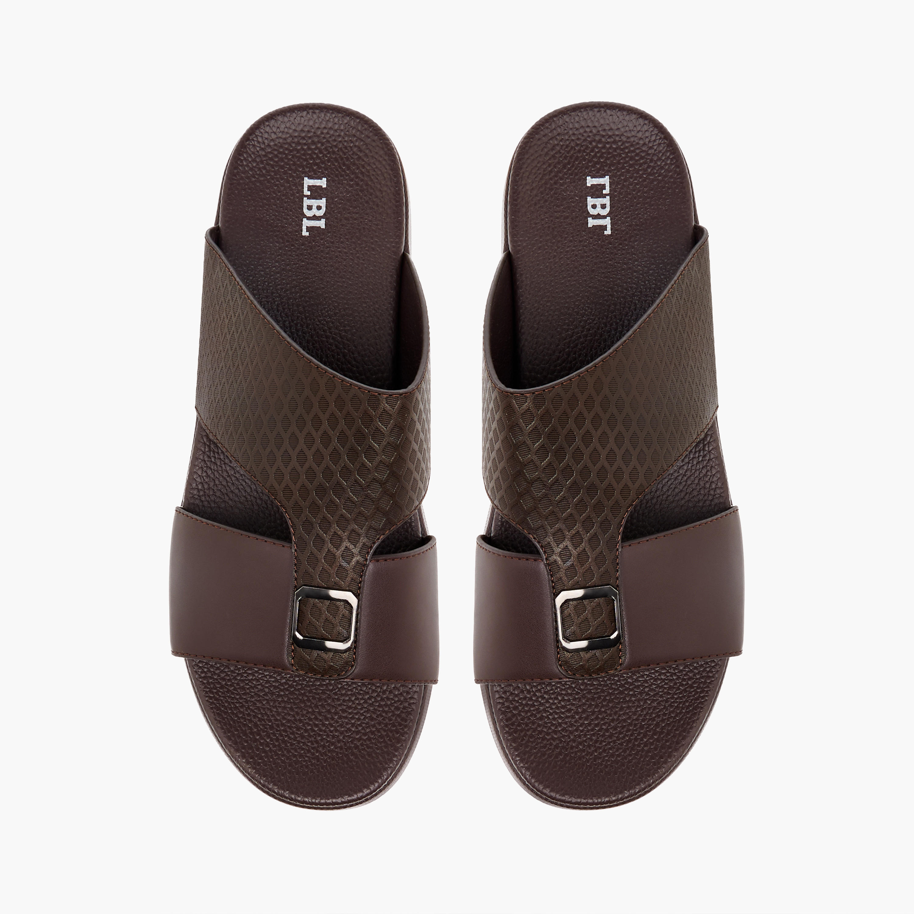 LBL by Shoexpress Textured Slip-On Comfort Sandals with Metallic Detail-men-shoes-sandals-image-1
