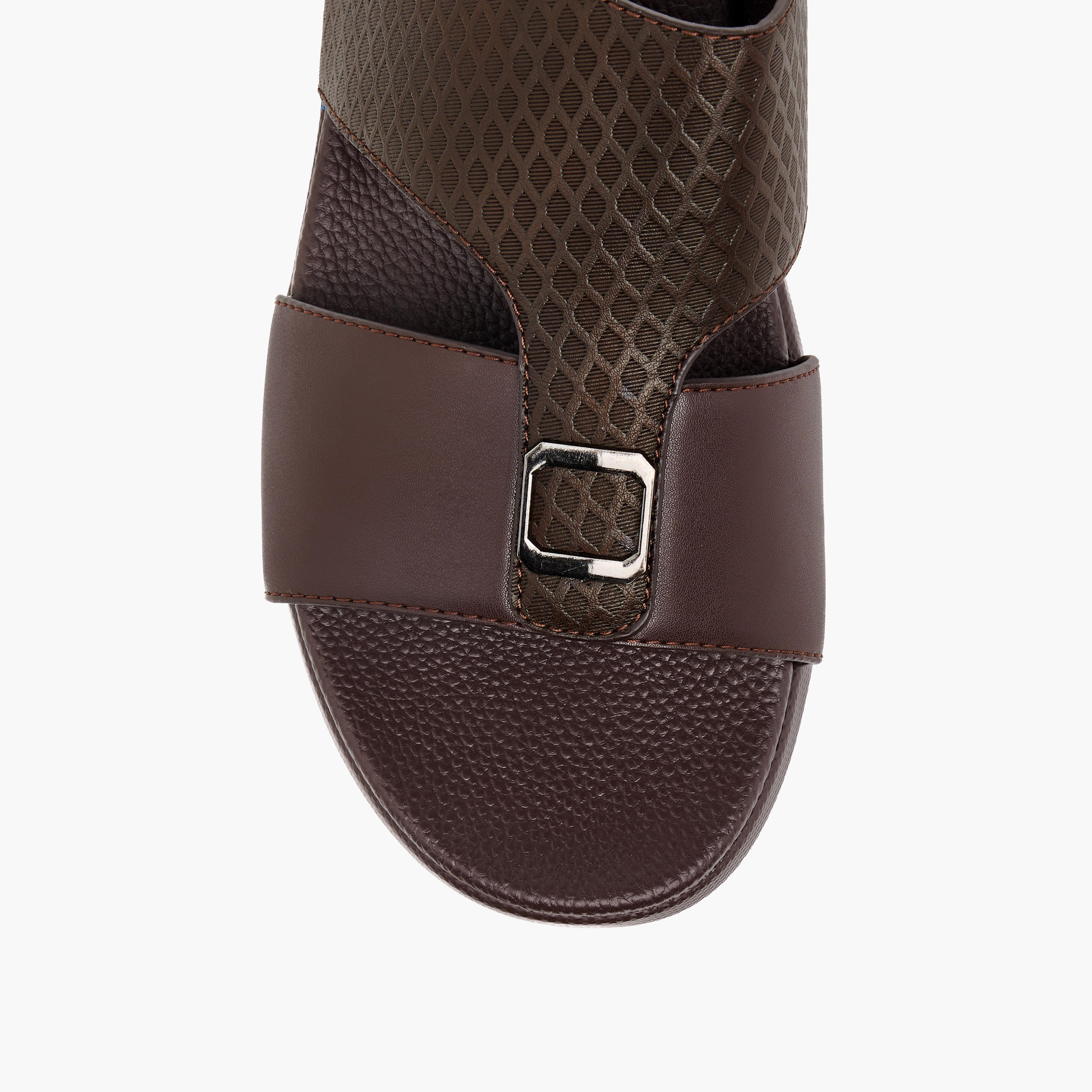 LBL by Shoexpress Textured Slip-On Comfort Sandals with Metallic Detail-men-shoes-sandals-image-4