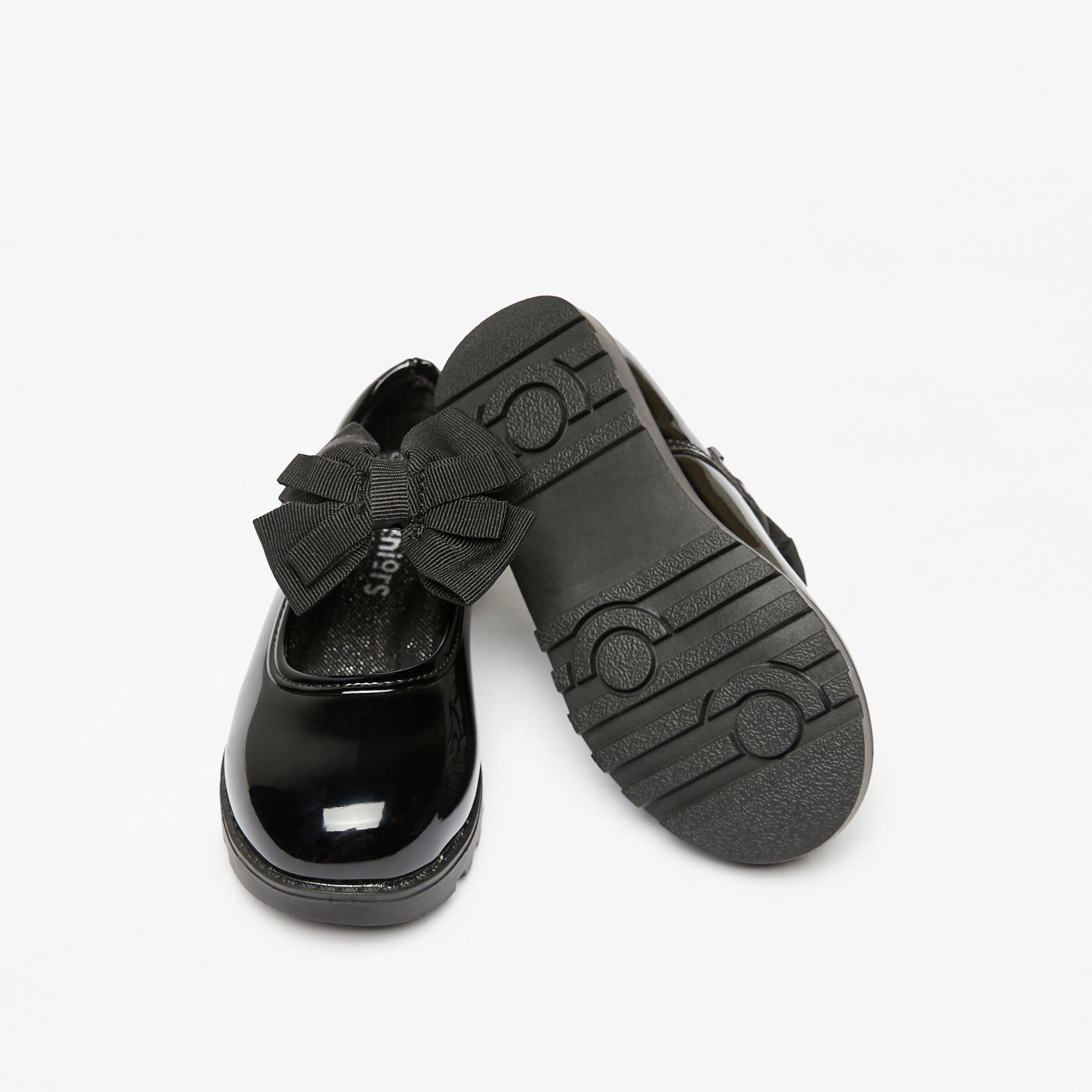Juniors Solid Mary Jane Shoes with Bow Accent-girls-shoes-schoolshoes-image-2