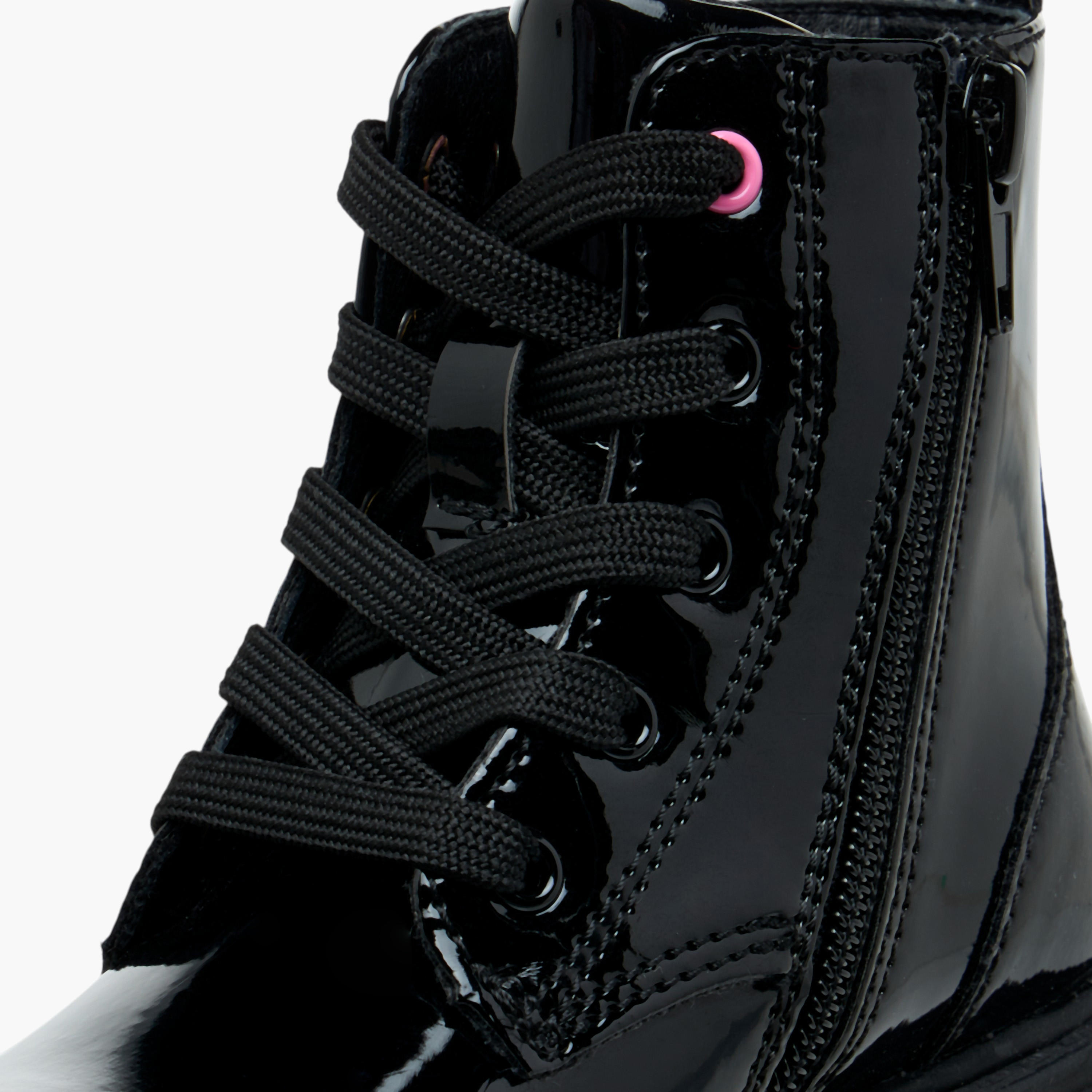 بوت بطول الكاحل وبسحاب إغلاق وطبعات باربي-girls-shoes-boots-image-1