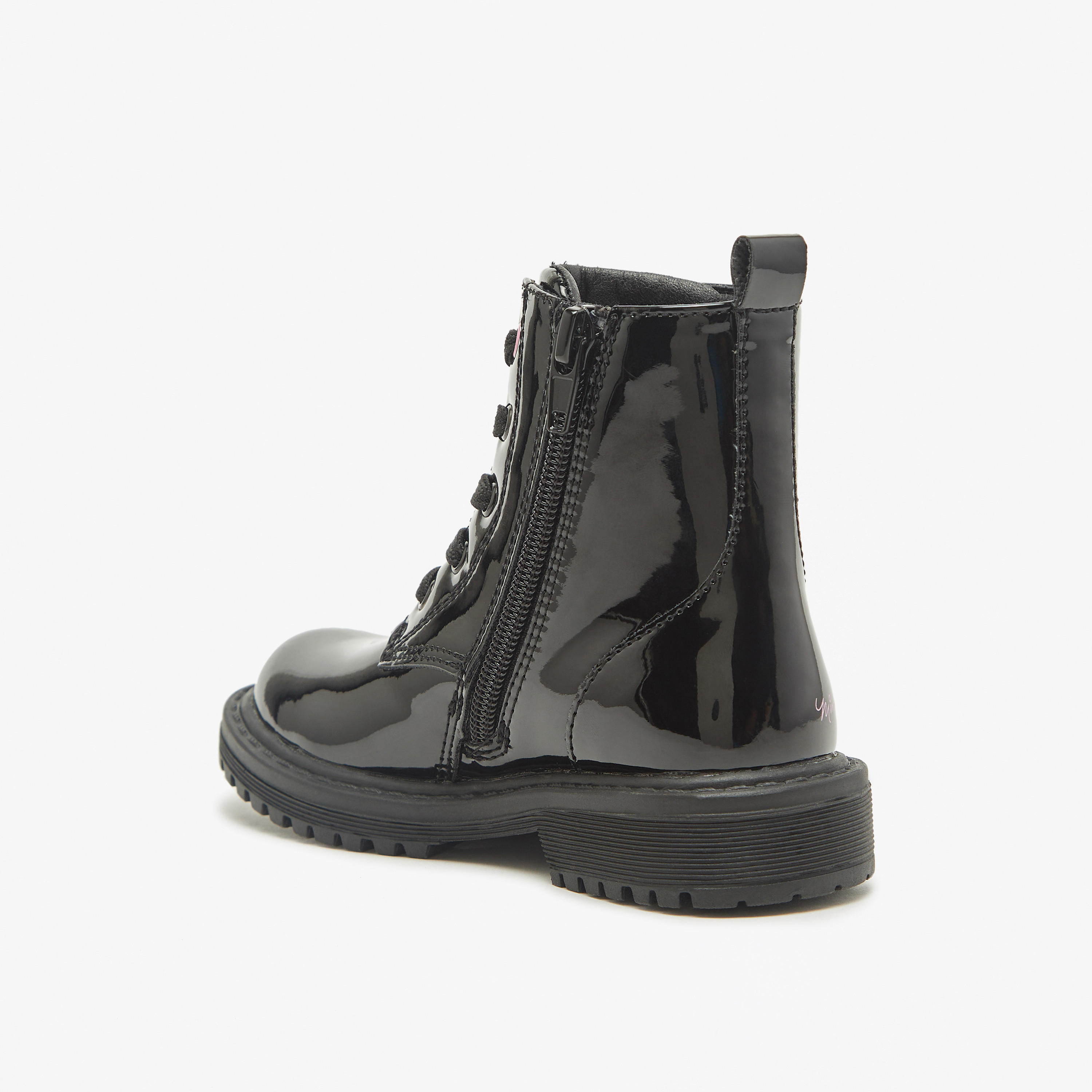 بوت بطول الكاحل ورباط إغلاق وطبعات ميني ماوس من ديزني-girls-shoes-boots-image-2