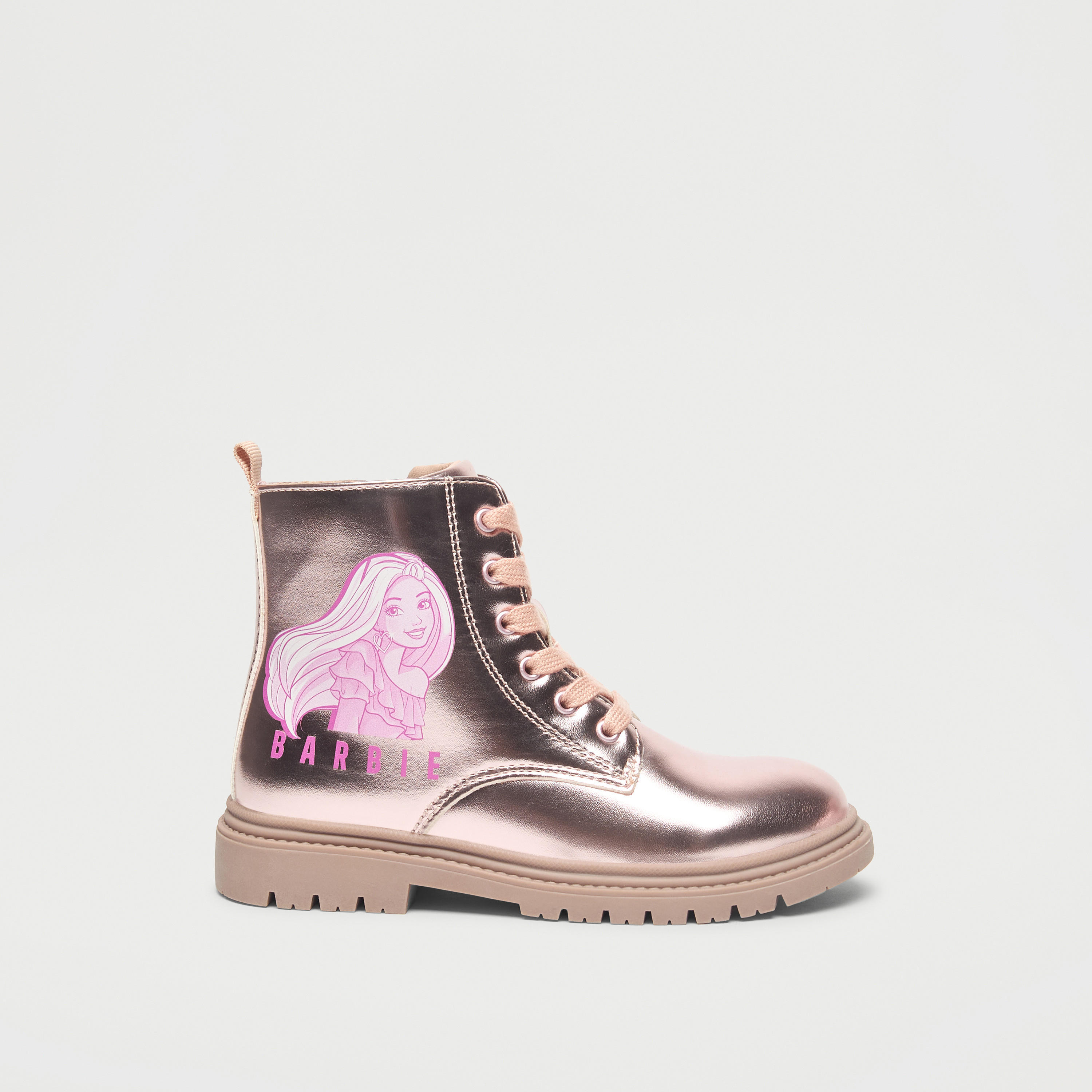 بوت بطول الكاحل ورباط إغلاق وطبعات باربي-girls-shoes-boots-image-2
