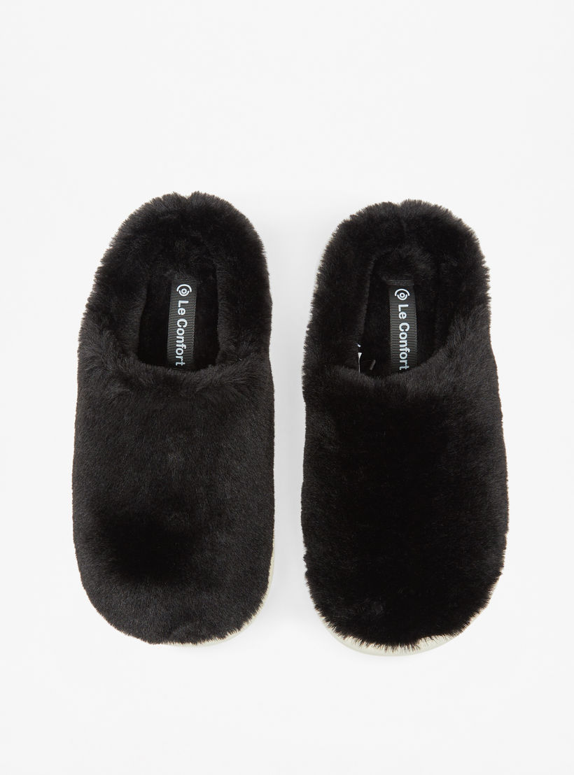 Le Confort Faux Fur Slip-On Bedroom Mules-women-shoes-bedroomslippers-image-1