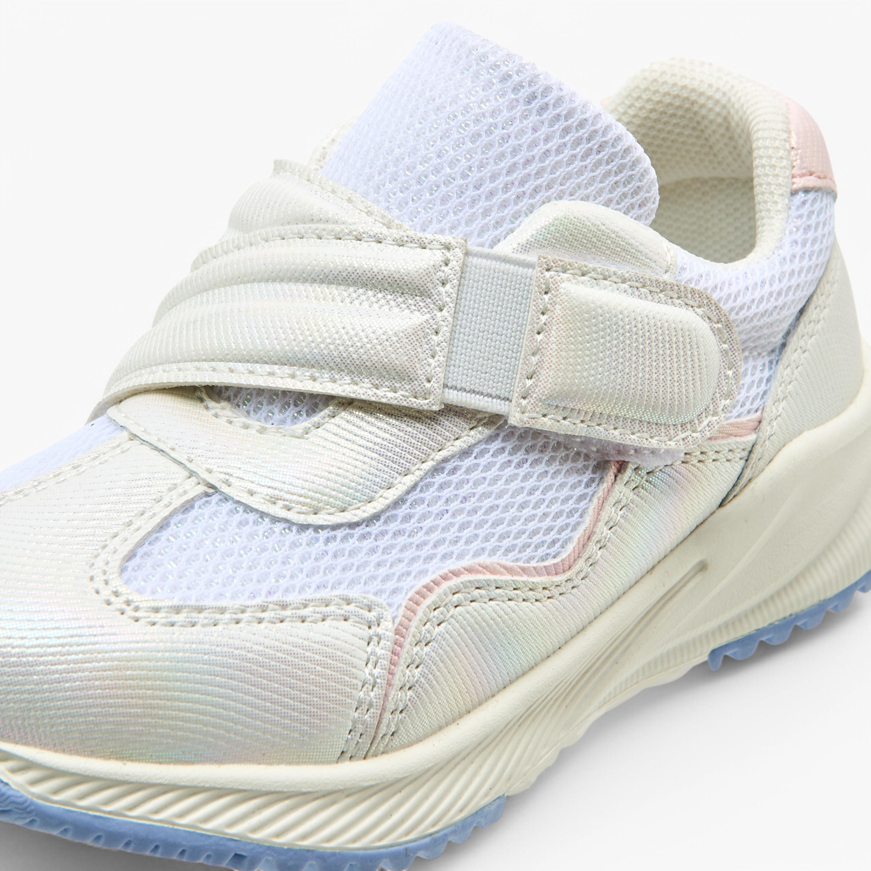 Barefeet Panelled Sneakers with Hook and Loop Closure-girls-shoes-sneakers-image-4