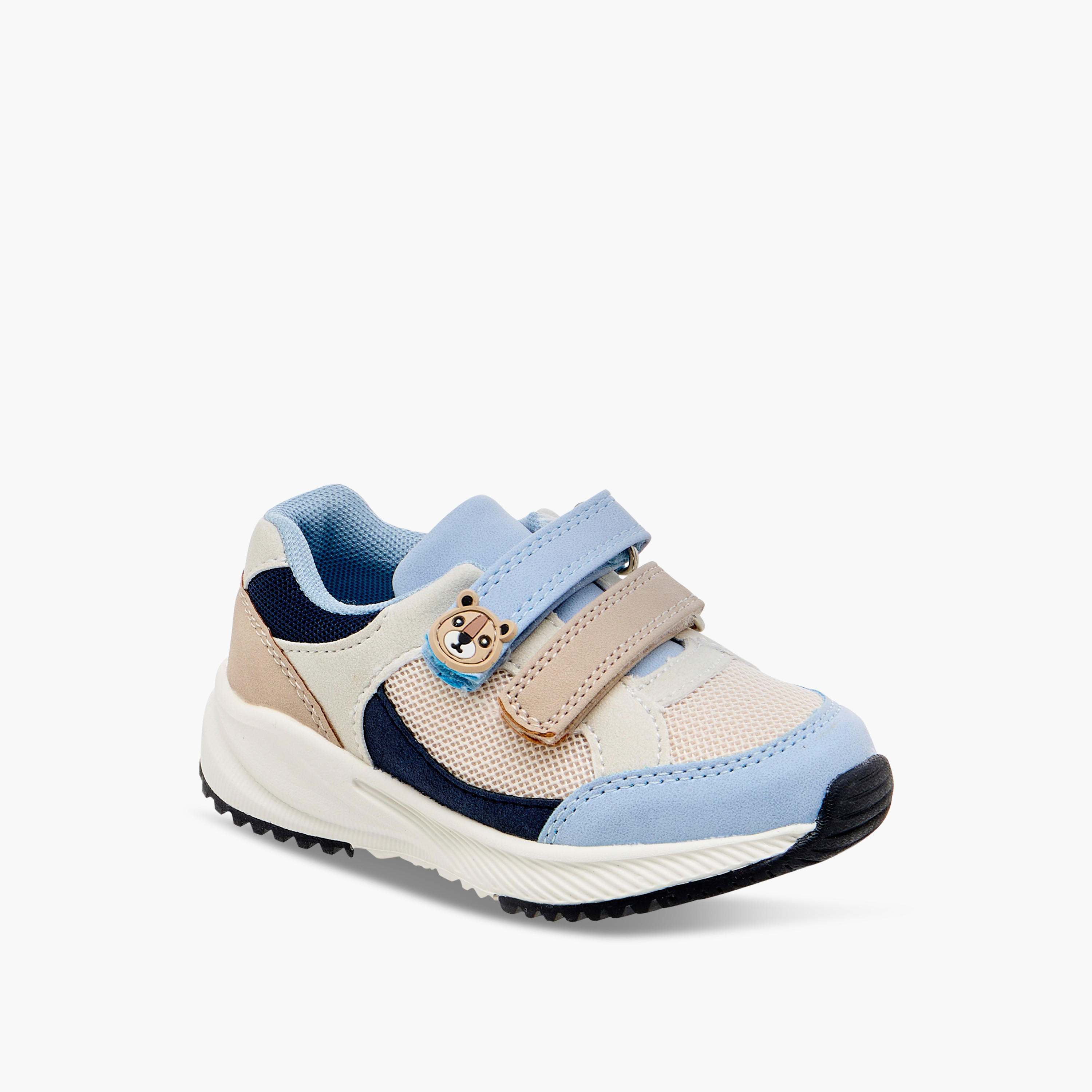 Barefeet Colourblock Sneakers with Hook and Loop Closure-boys-shoes-sneakers-image-2