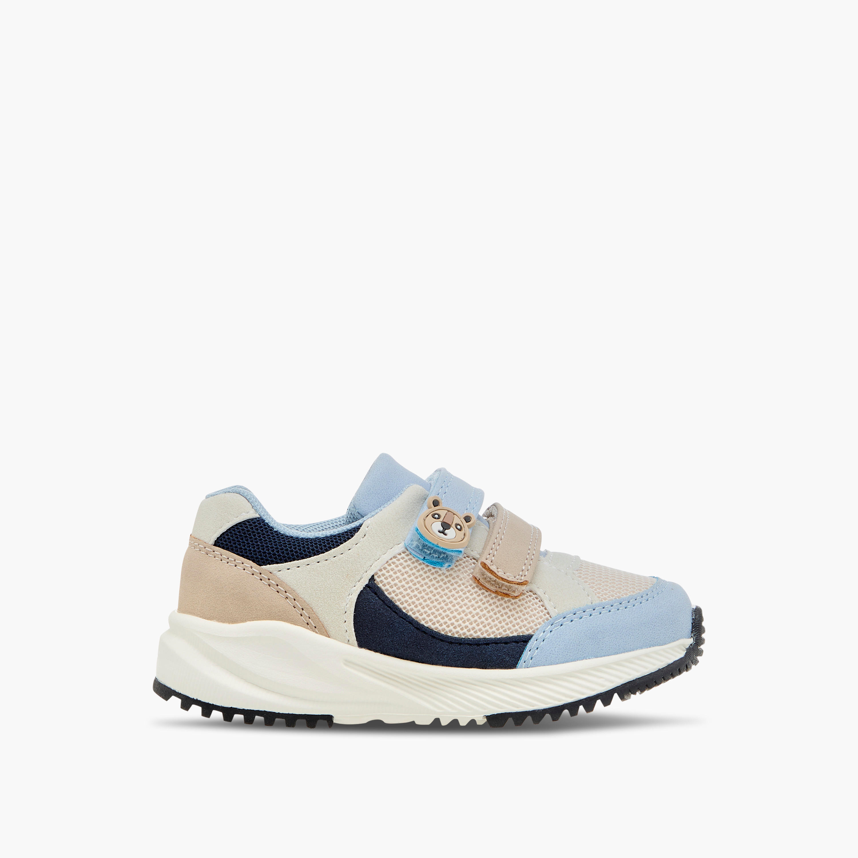 Barefeet Colourblock Sneakers with Hook and Loop Closure-boys-shoes-sneakers-image-3