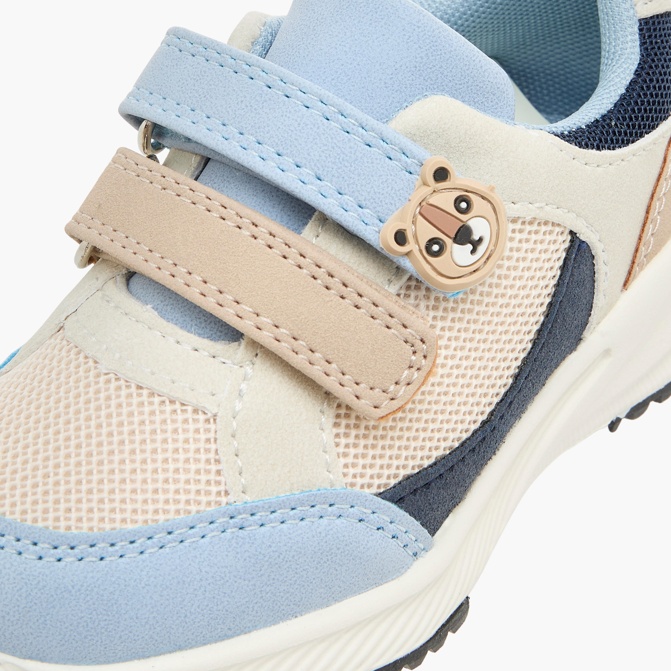 Barefeet Colourblock Sneakers with Hook and Loop Closure-boys-shoes-sneakers-image-4