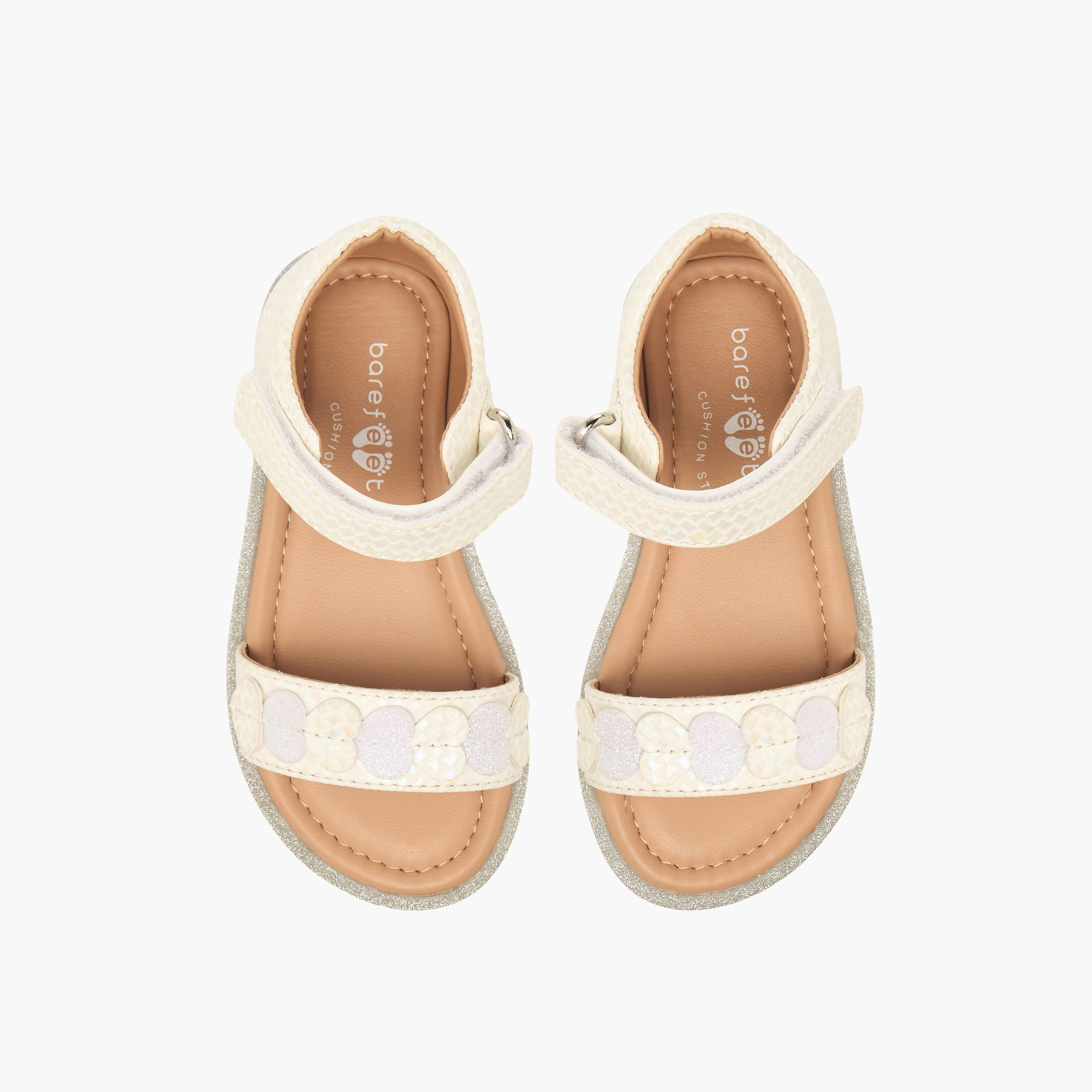 Barefeet Girls Hook & Loop Strap Sandals-girls-shoes-sandals-image-1