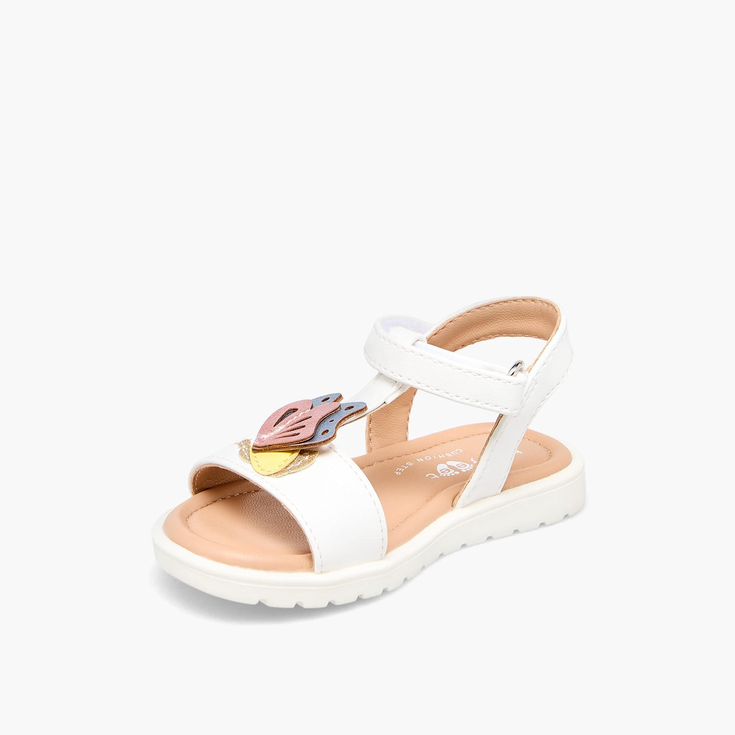 صندل مزخرف بشريط إغلاق لاصق للبنات من بيرفيت-girls-shoes-sandals-image-3