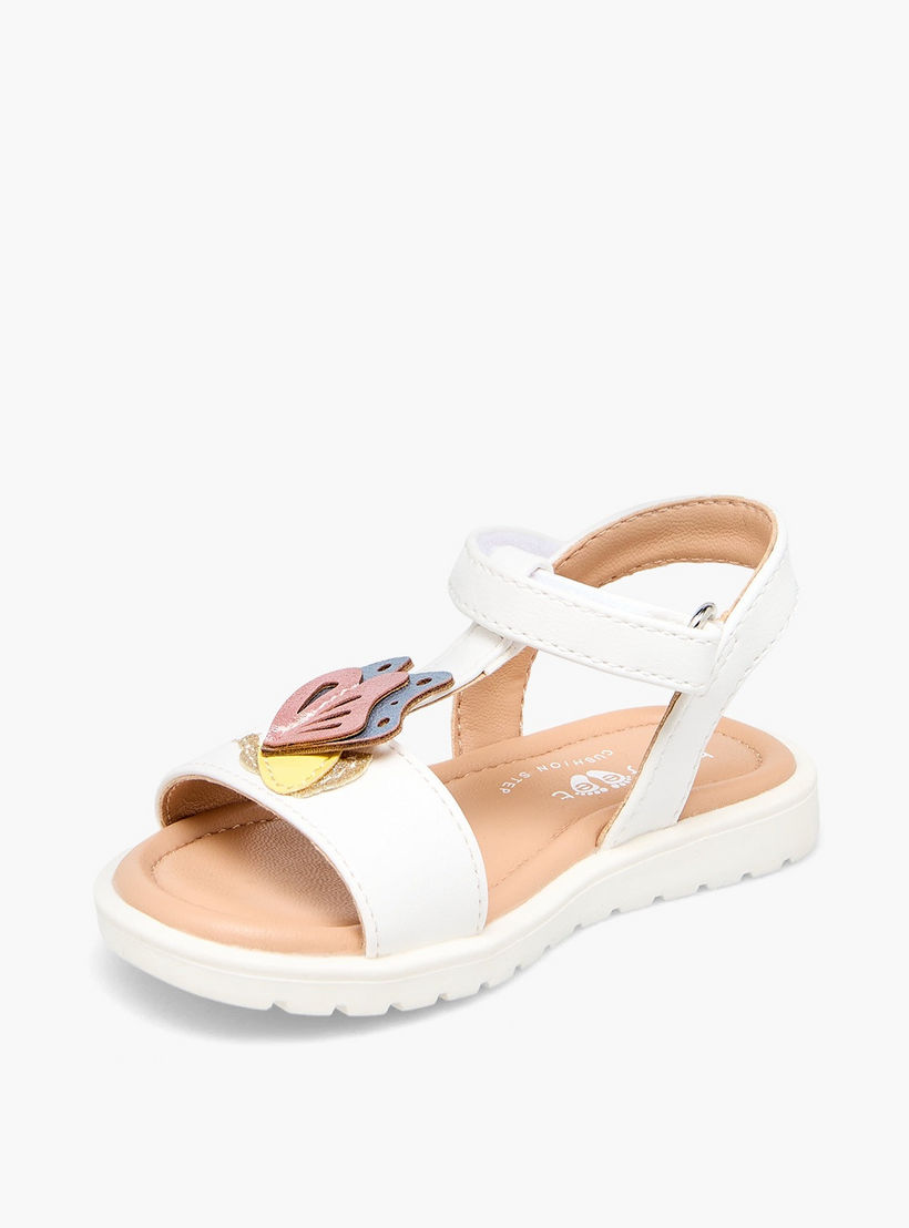 صندل مزخرف بشريط إغلاق لاصق للبنات من بيرفيت-girls-shoes-sandals-image-3