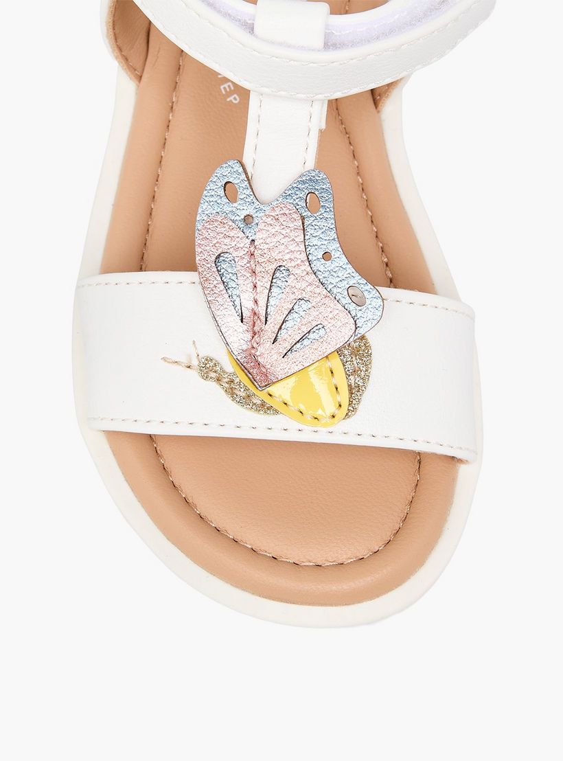 صندل مزخرف بشريط إغلاق لاصق للبنات من بيرفيت-girls-shoes-sandals-image-6