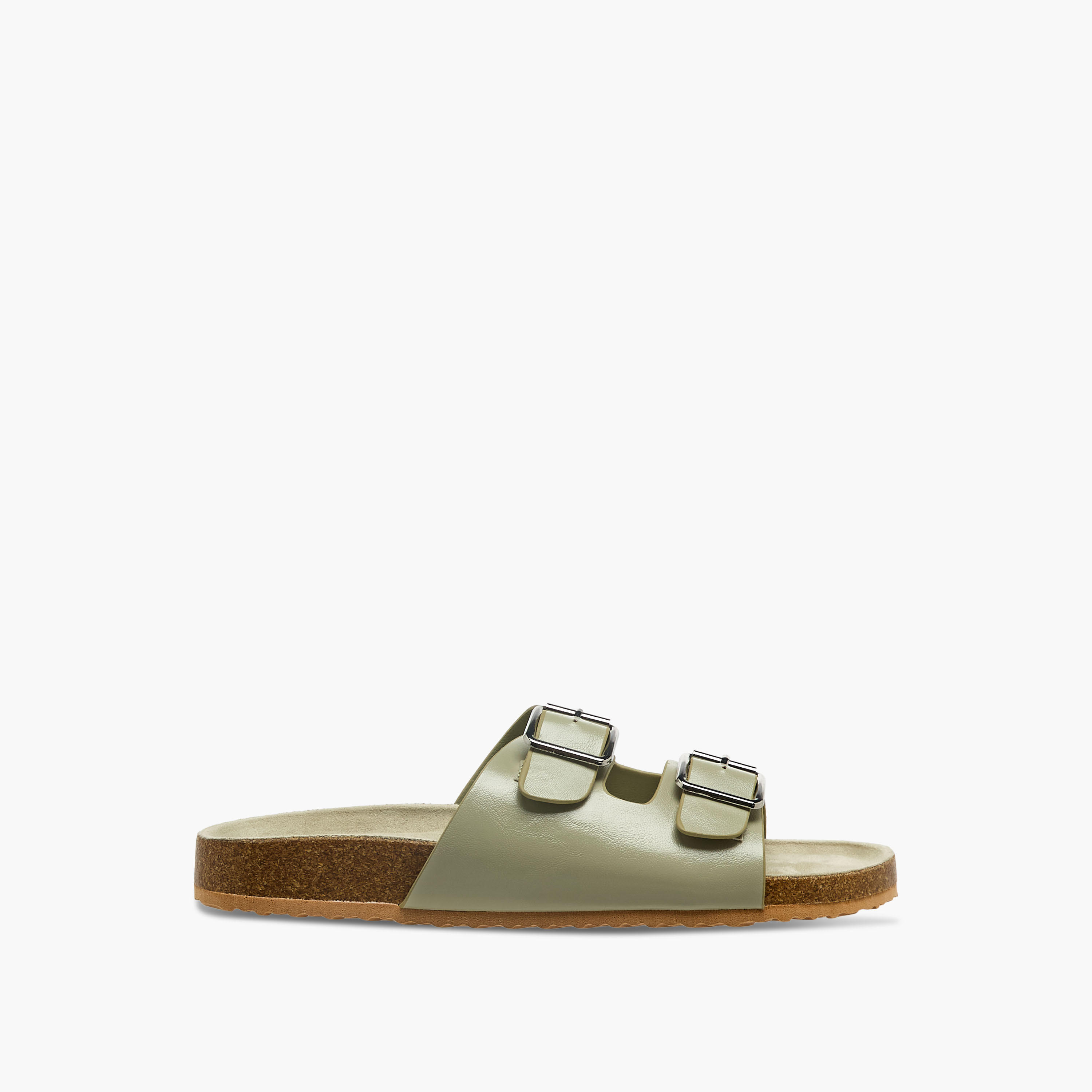 Celeste Women Buckle Detail Slide Sandals-women-shoes-flats-sandals-image-2
