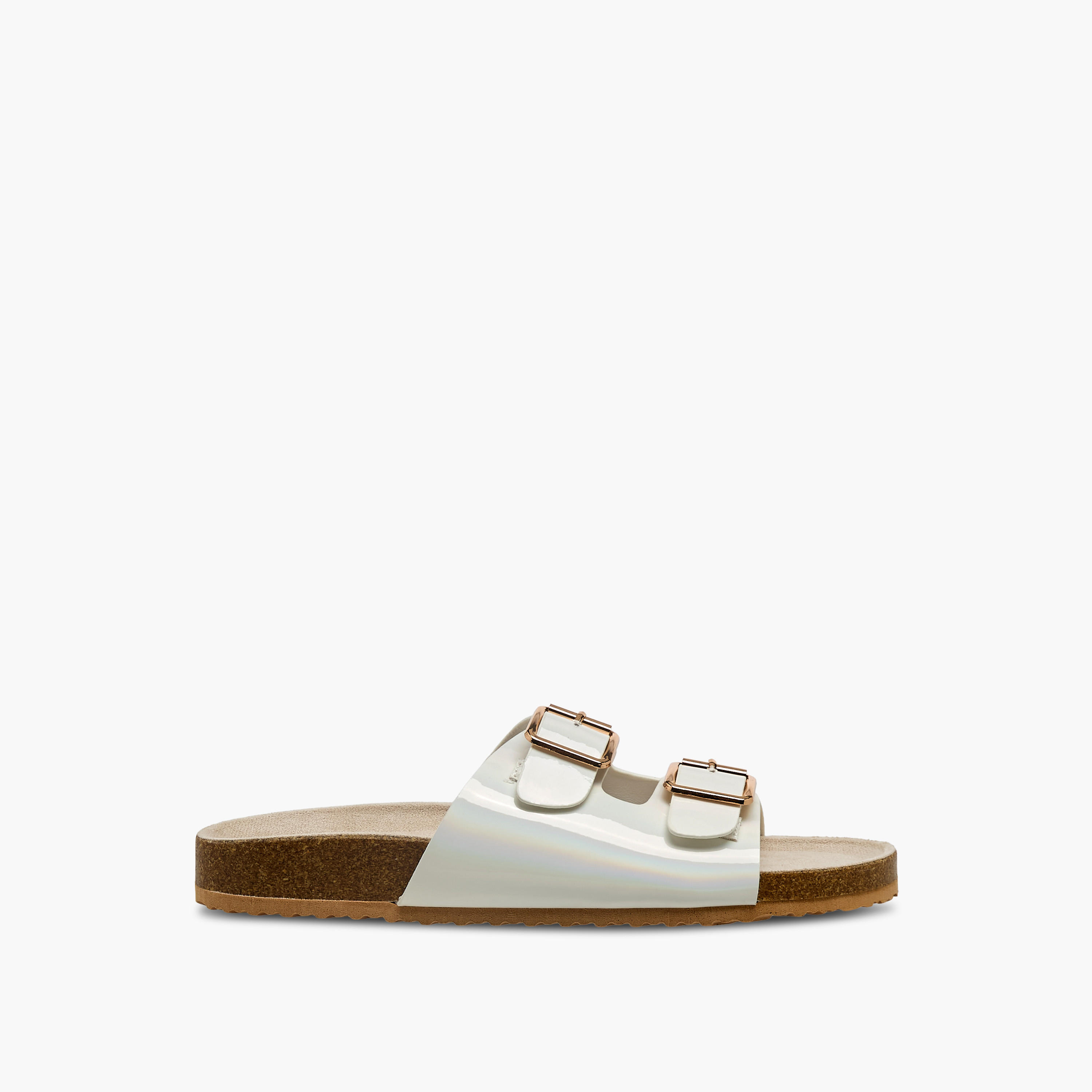 Celeste Women Buckle Detail Slide Sandals-women-shoes-flats-sandals-image-2