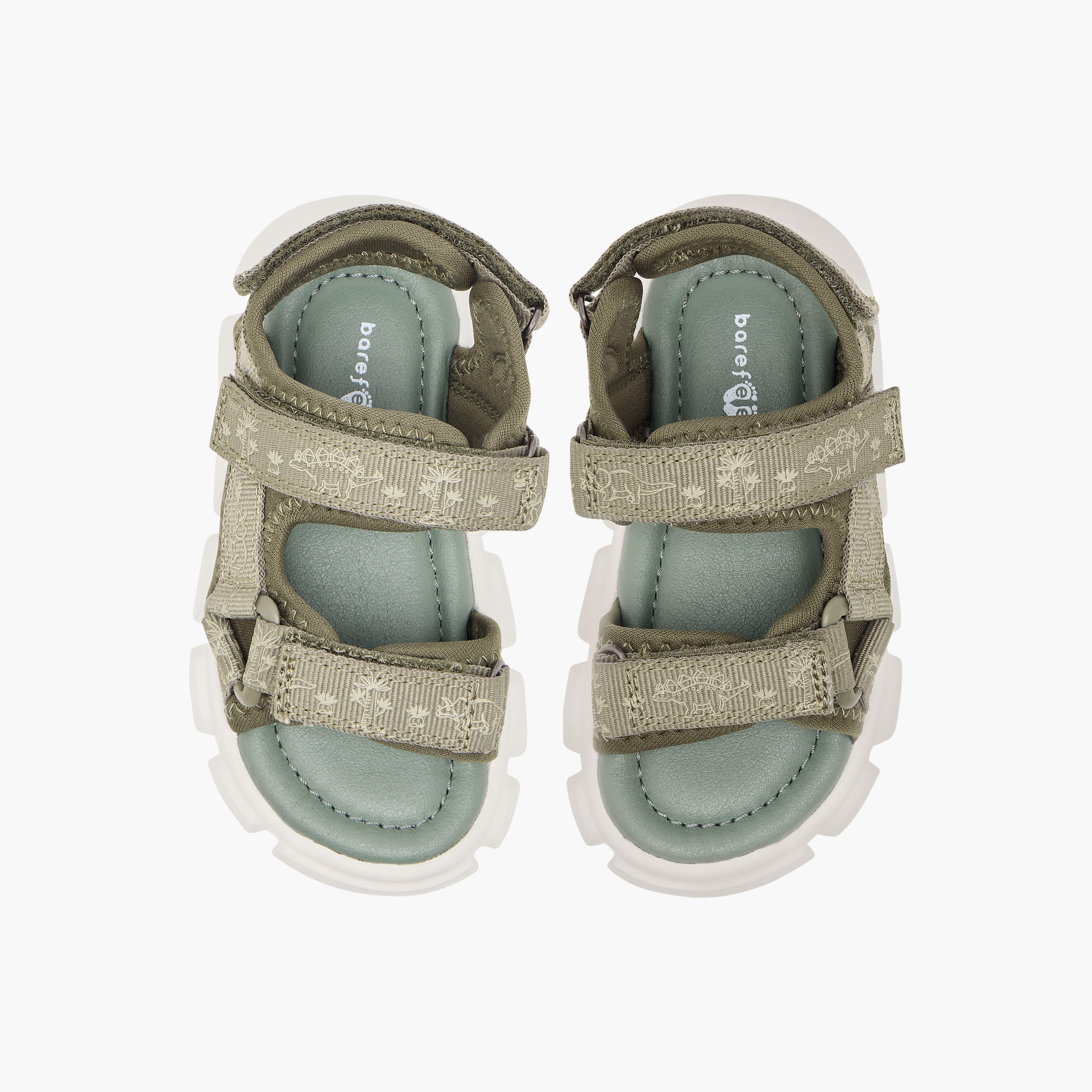 صندل مسطح بطبعات وشريط إغلاق لاصق من بيرفيت-baby-boys-shoes-sandals-image-1