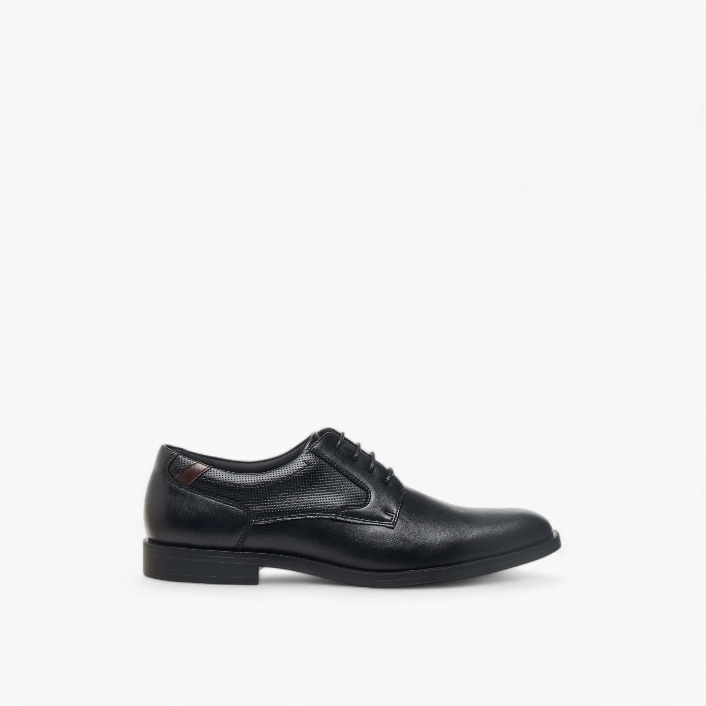 LBL by Shoexpress Textured Derby Shoes with Lace-Up Closure-men-shoes-formalshoes-image-3