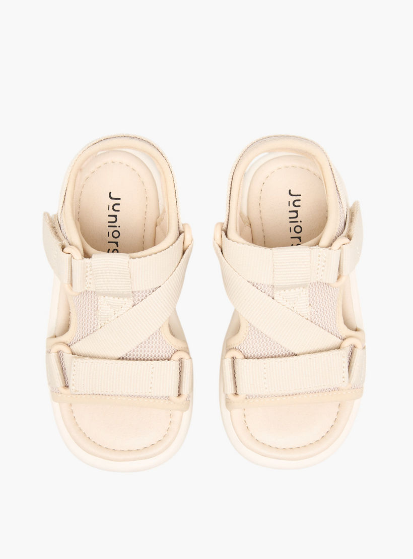 صندل مسطح بارز الملمس بشريط إغلاق لاصق من جونيورز-boys-shoes-sandals-image-1