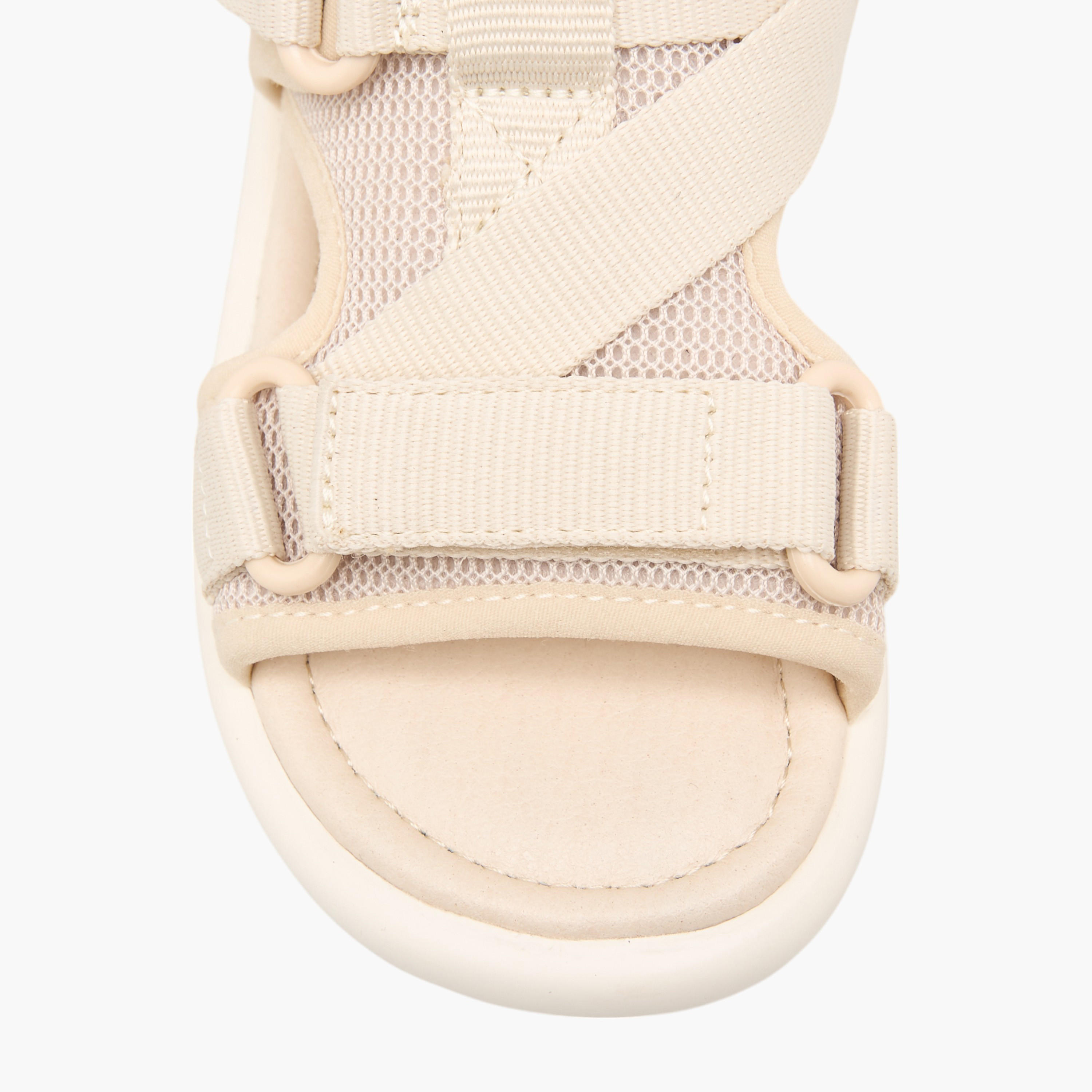 صندل مسطح بارز الملمس بشريط إغلاق لاصق من جونيورز-boys-shoes-sandals-image-4