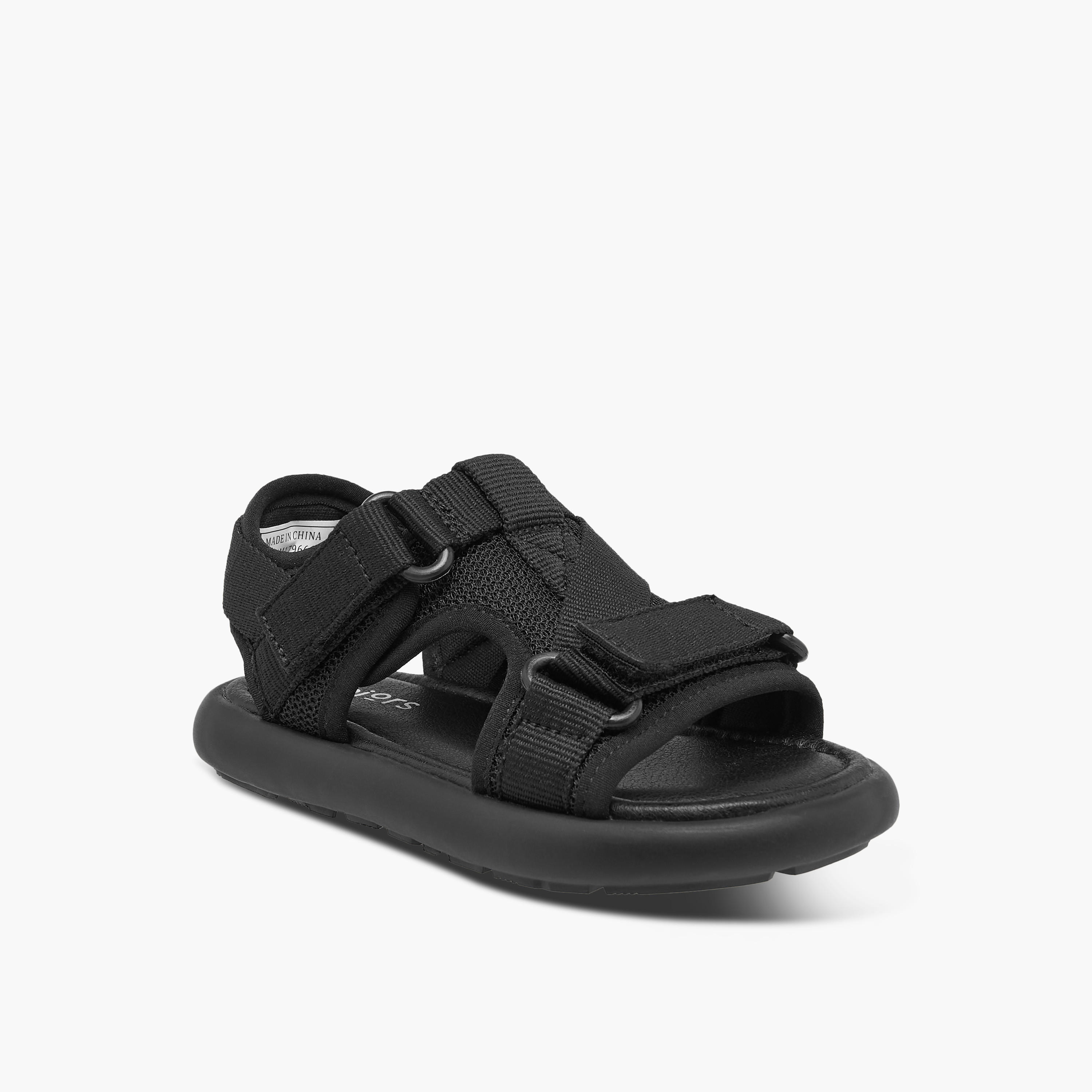 صندل مسطح بارز الملمس بشريط إغلاق لاصق من جونيورز-boys-shoes-sandals-image-2