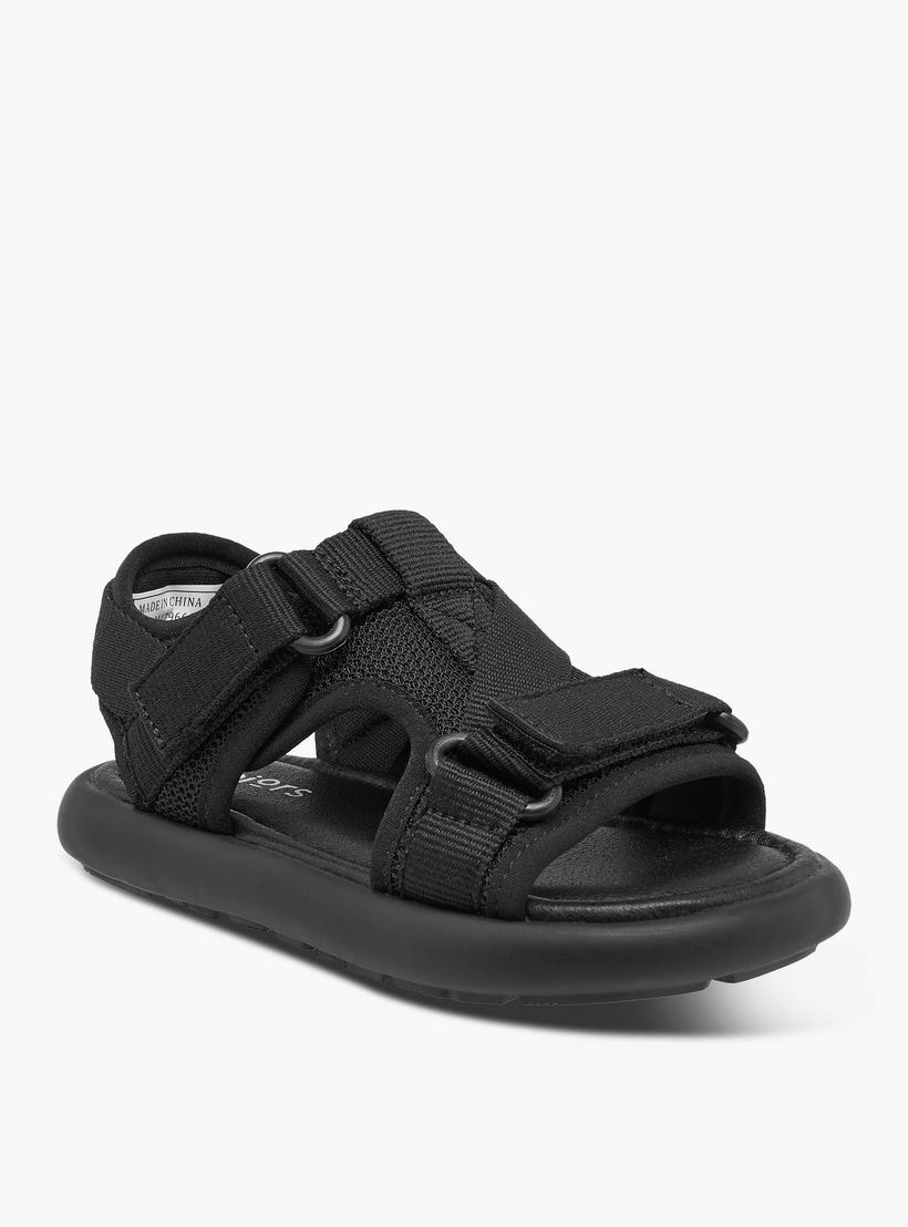 صندل مسطح بارز الملمس بشريط إغلاق لاصق من جونيورز-boys-shoes-sandals-image-2