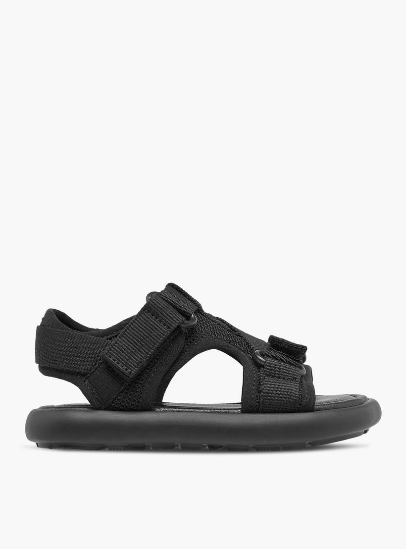 صندل مسطح بارز الملمس بشريط إغلاق لاصق من جونيورز-boys-shoes-sandals-image-3