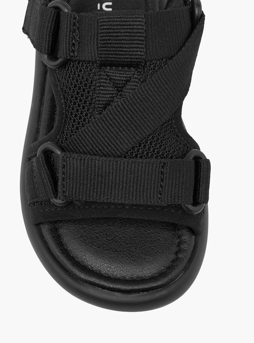 صندل مسطح بارز الملمس بشريط إغلاق لاصق من جونيورز-boys-shoes-sandals-image-4