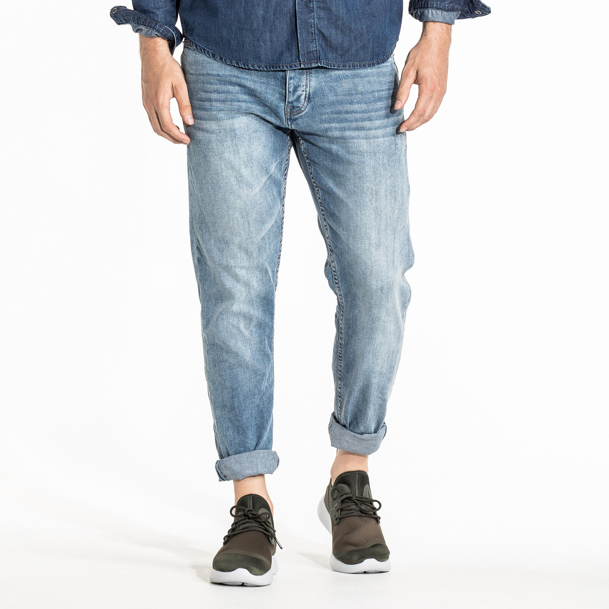 CR7 CRISTIANO RONALDO Full Length Jeans with Pocket Detail-men-clothing-bottoms-jeans-image-1