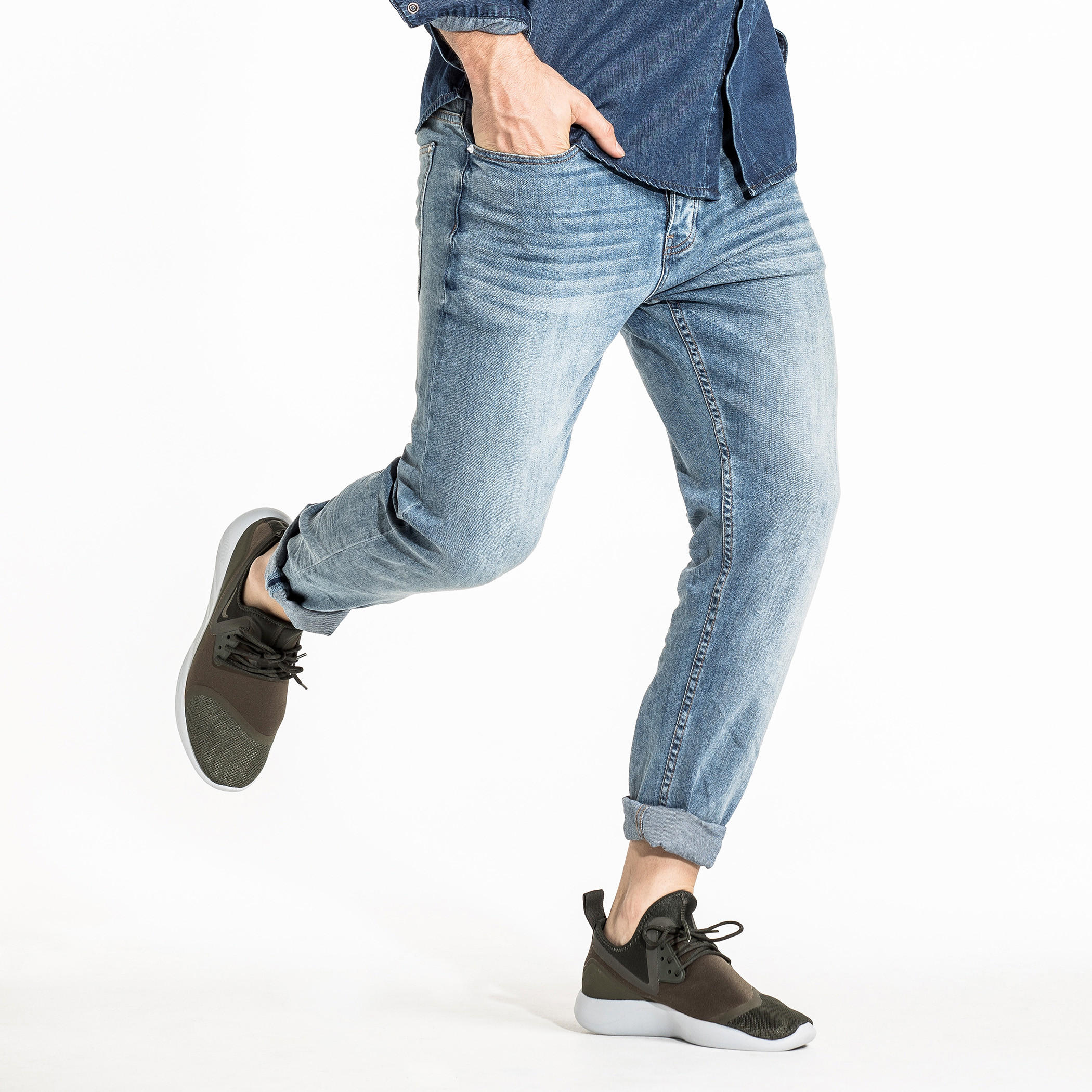CR7 CRISTIANO RONALDO Full Length Jeans with Pocket Detail-men-clothing-bottoms-jeans-image-4