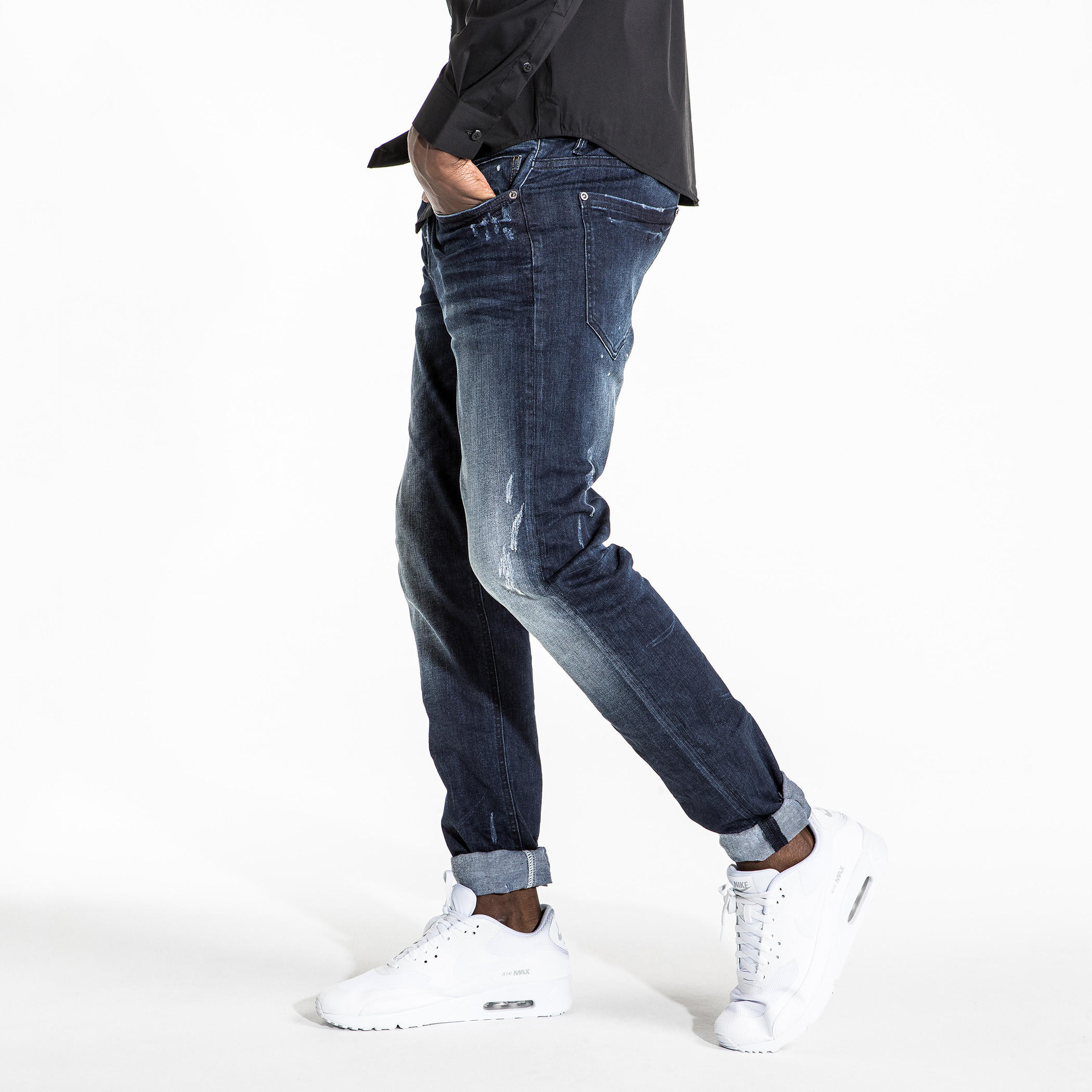 بنطال جينز طويل بتصميم ممزق وزر إغلاق وجيوب-men-clothing-bottoms-jeans-image-2