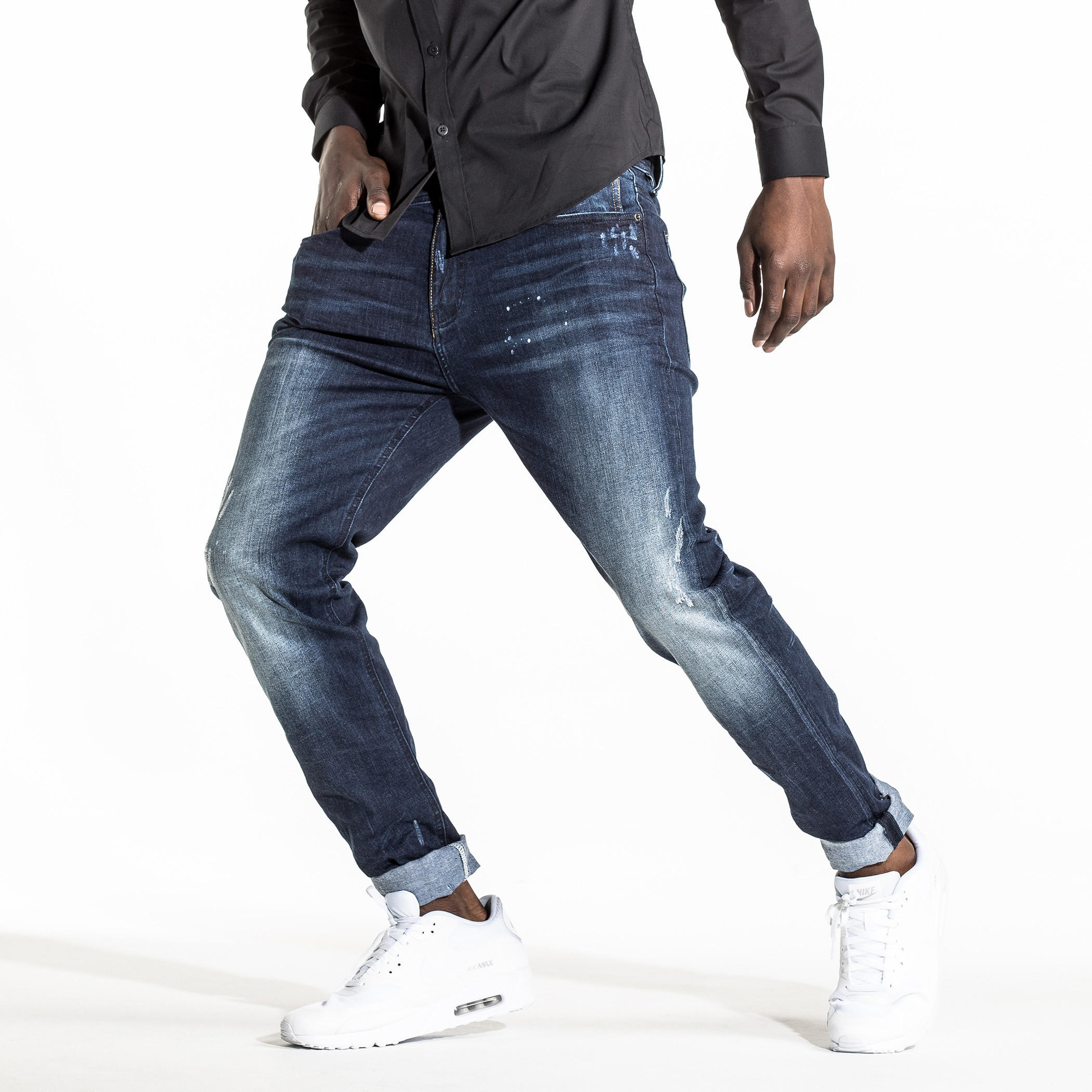 بنطال جينز طويل بتصميم ممزق وزر إغلاق وجيوب-men-clothing-bottoms-jeans-image-5