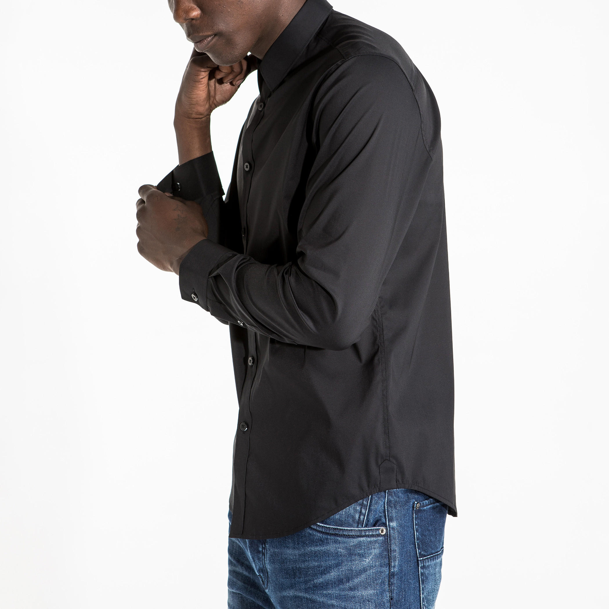قميص بأكمام طويلة ووصلة أزرار كاملة-men-clothing-shirts-image-3