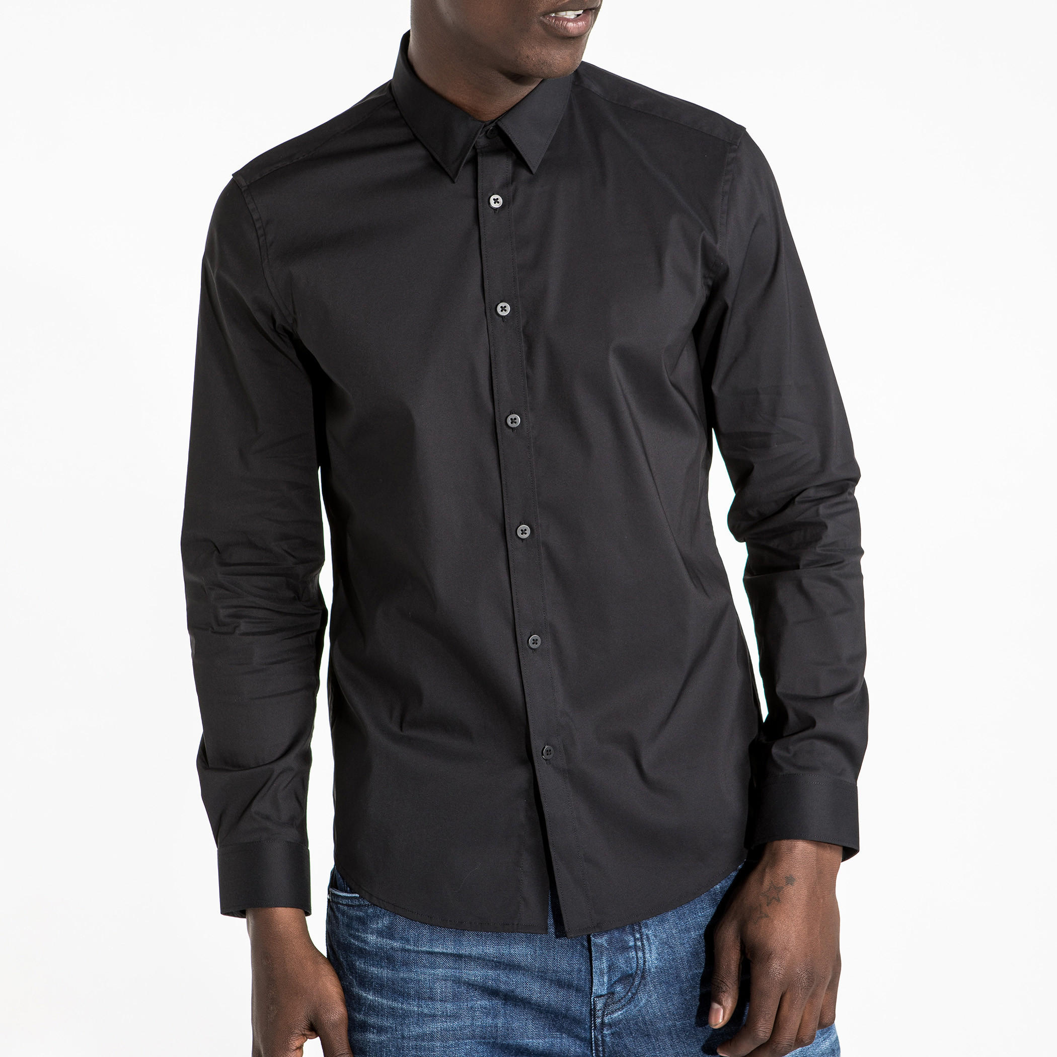 قميص بأكمام طويلة ووصلة أزرار كاملة-men-clothing-shirts-image-4