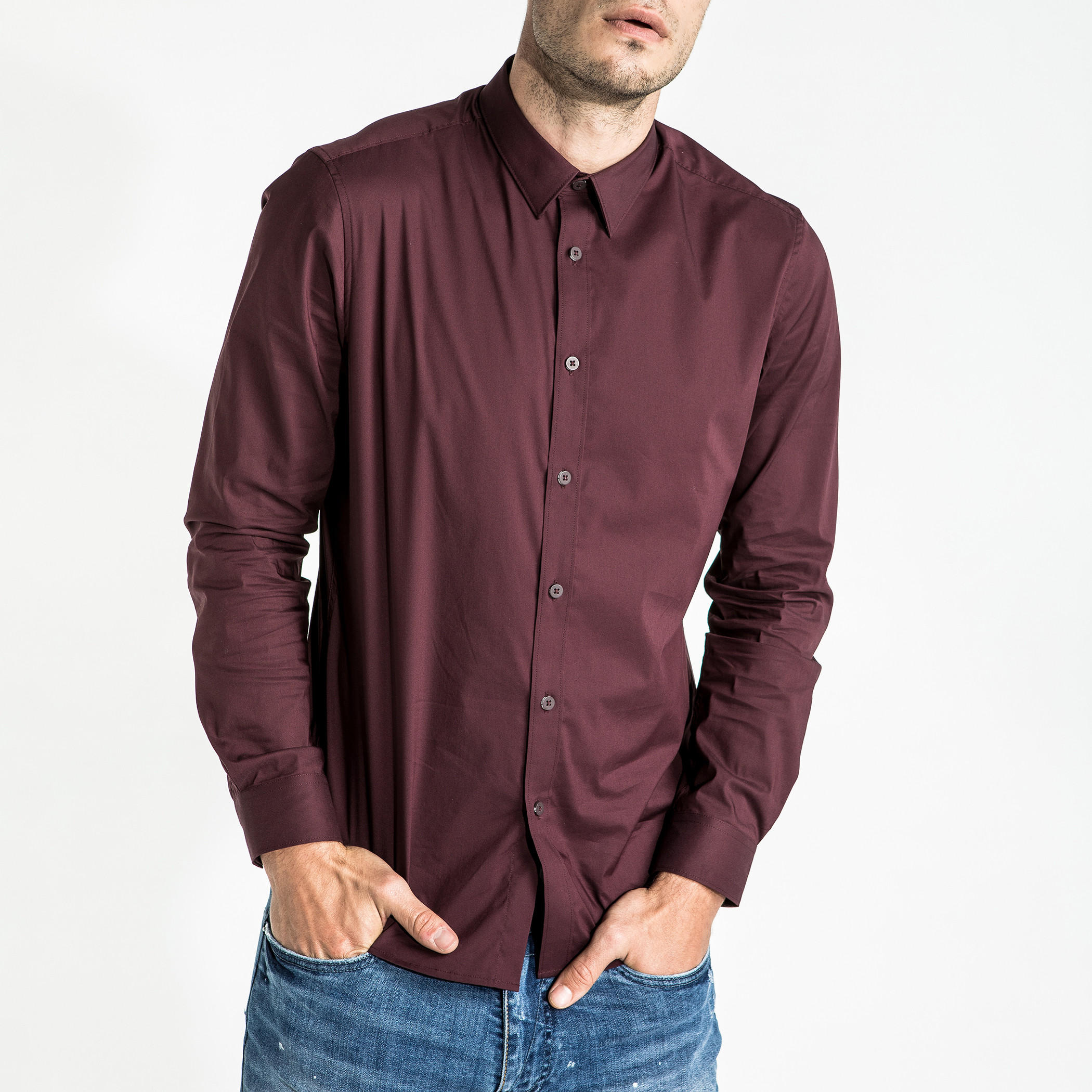 قميص بأكمام طويلة ووصلة أزرار كاملة-men-clothing-shirts-image-1