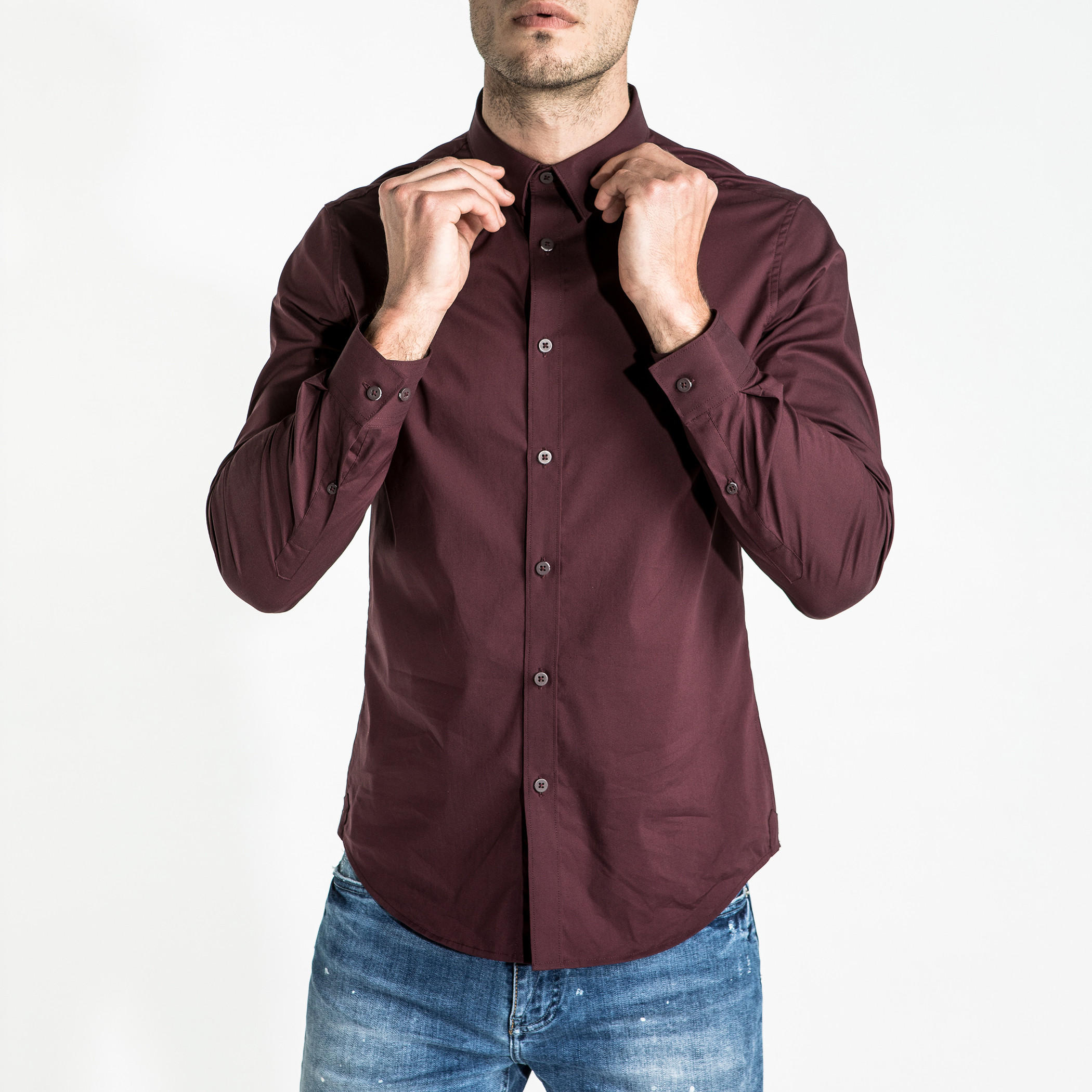 قميص بأكمام طويلة ووصلة أزرار كاملة-men-clothing-shirts-image-5