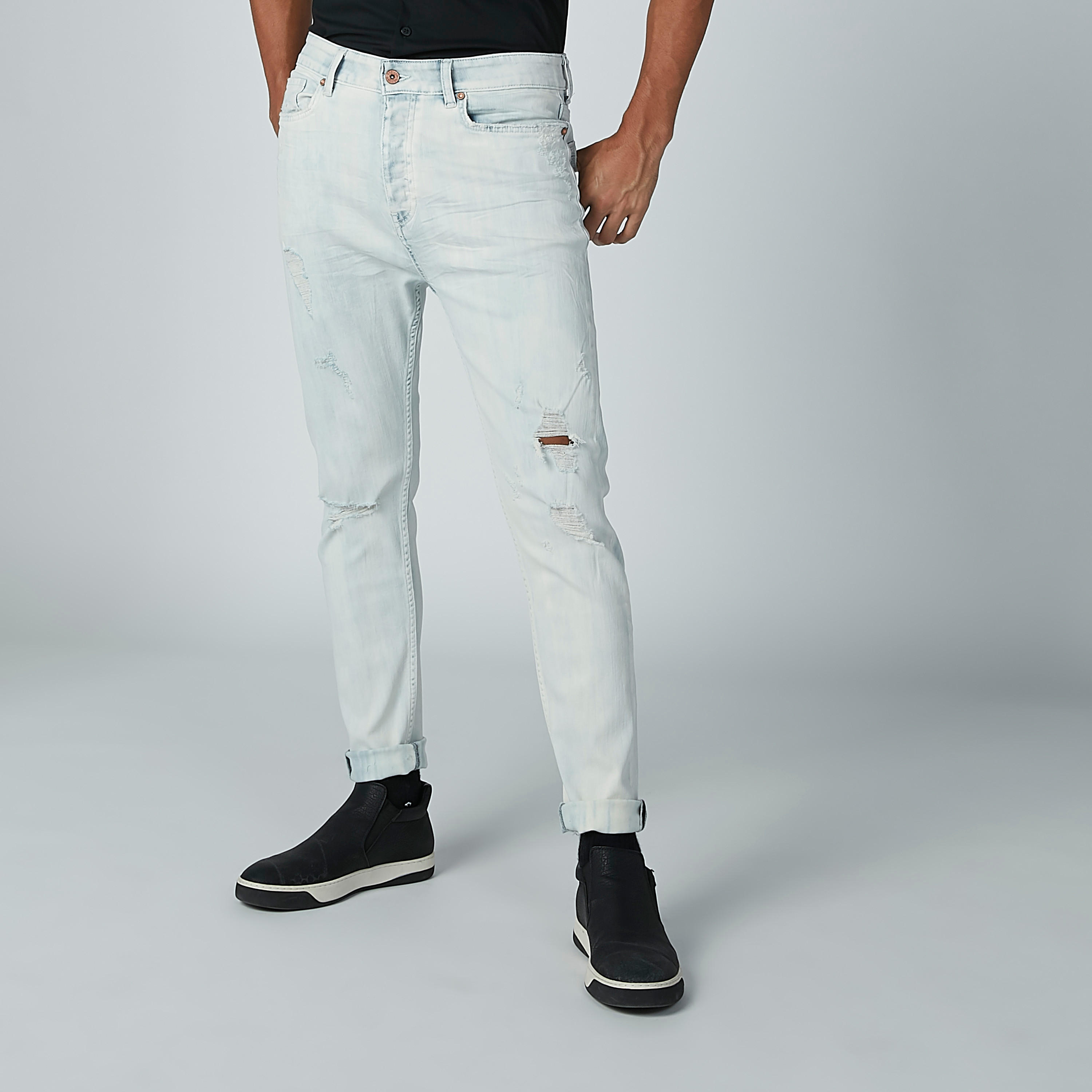 CR7 Distressed Jeans with Pocket Detail-men-clothing-bottoms-jeans-image-1