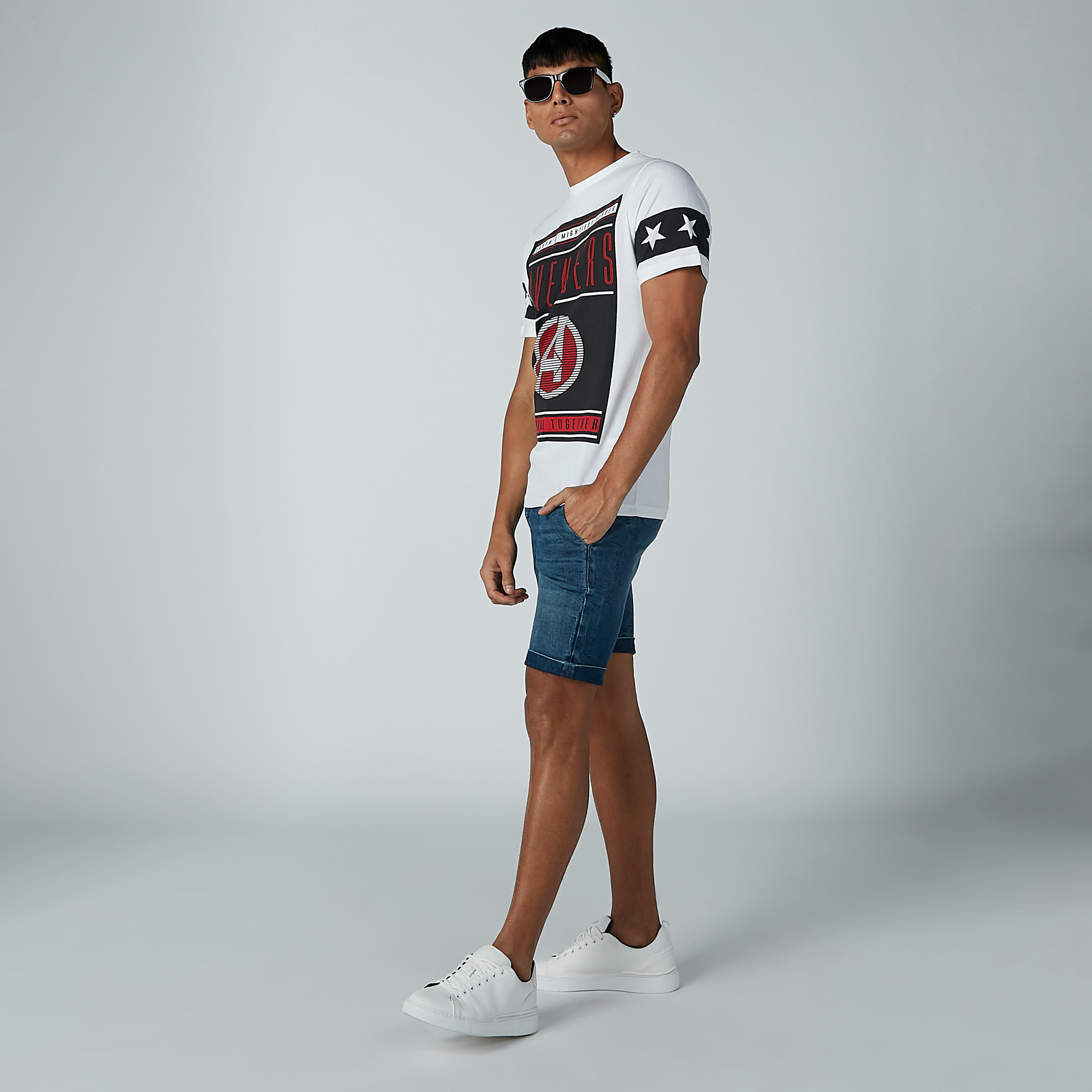 CR7 Pocket Detail Denim Shorts-men-clothing-bottoms-shorts-image-2