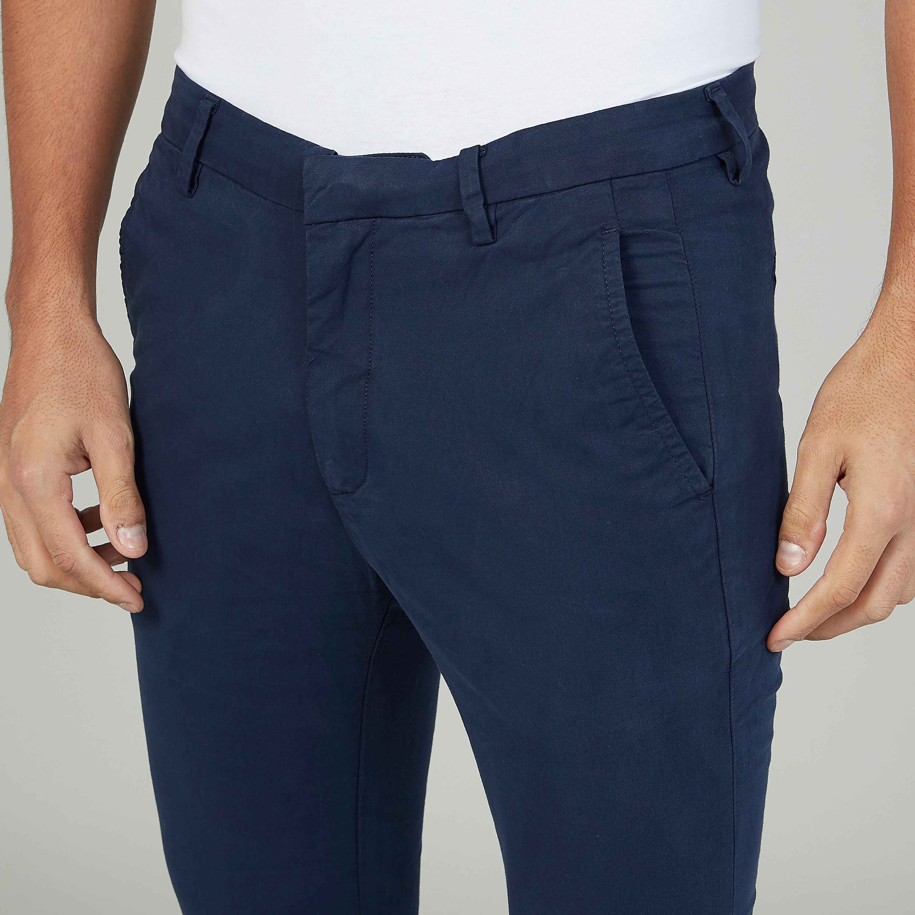بنطلون سادة بجيوب وحلقات للحزام-men-clothing-bottoms-trousersandchinos-trousers-image-3